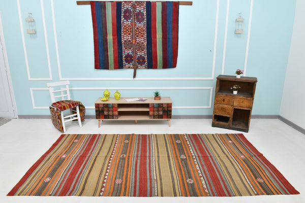 Turkish Kilim Old Rug 10’1’’ x 4’12’’
