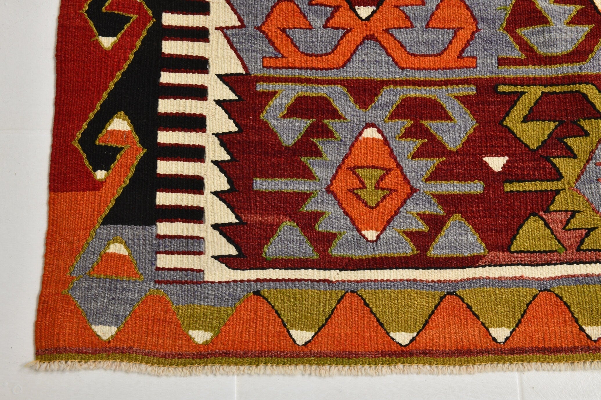 Turkish Kilim Old Rug 10’1’ x 5’8’