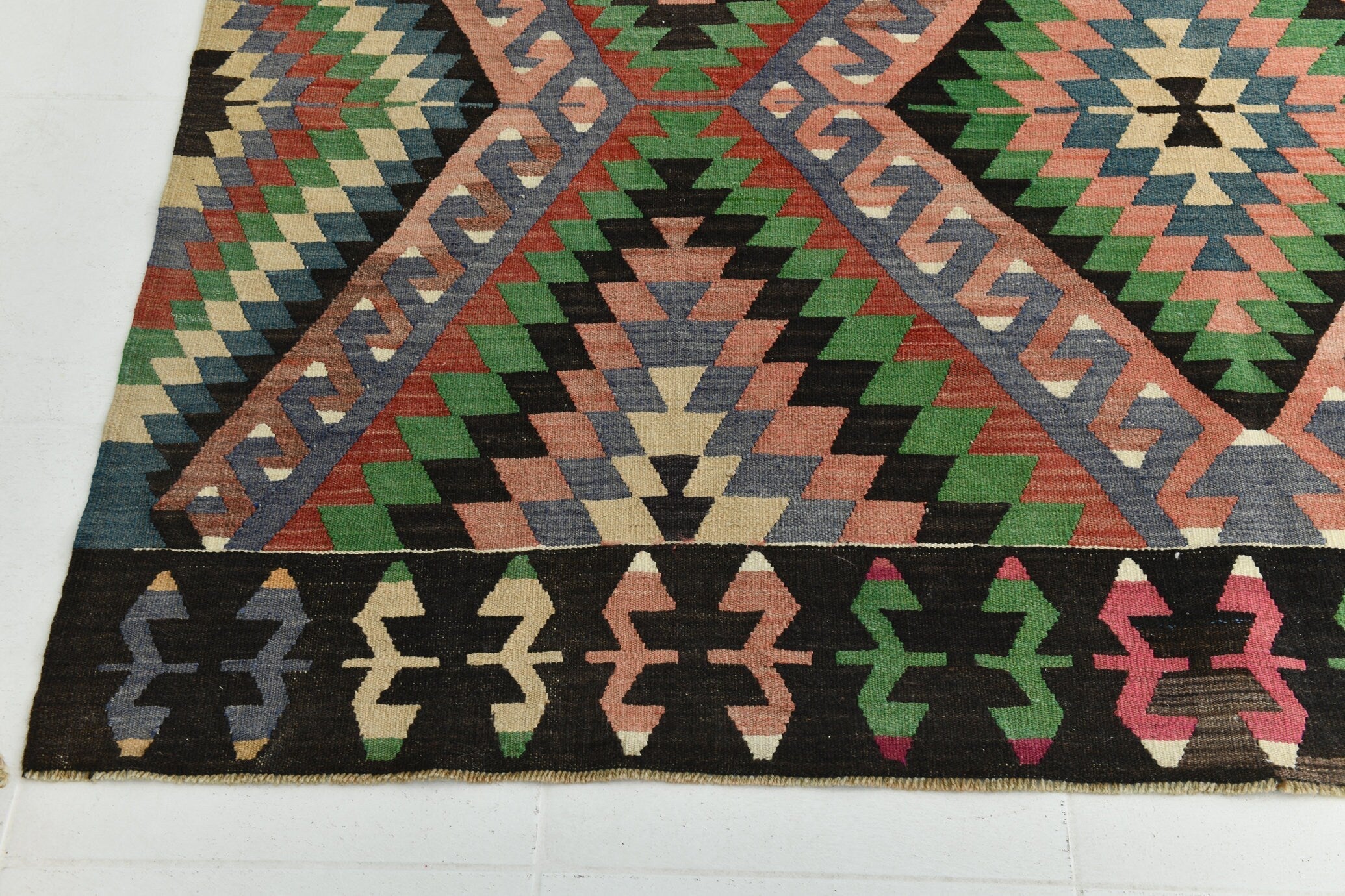 Turkish Kilim Old Rug 10’4’’ x 6’6’’