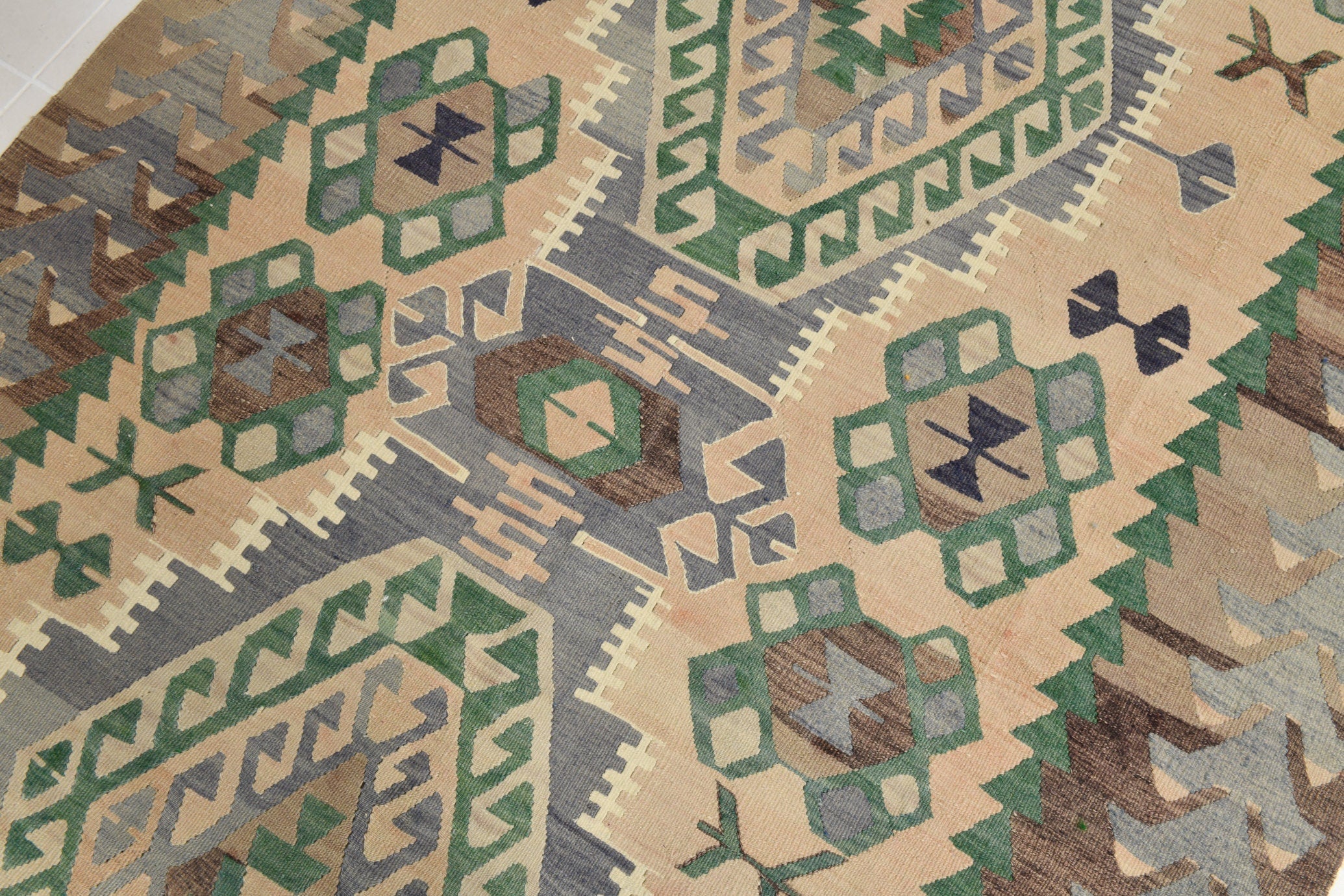 Turkish Kilim Old Rug 10’6’’ x 5’3’’
