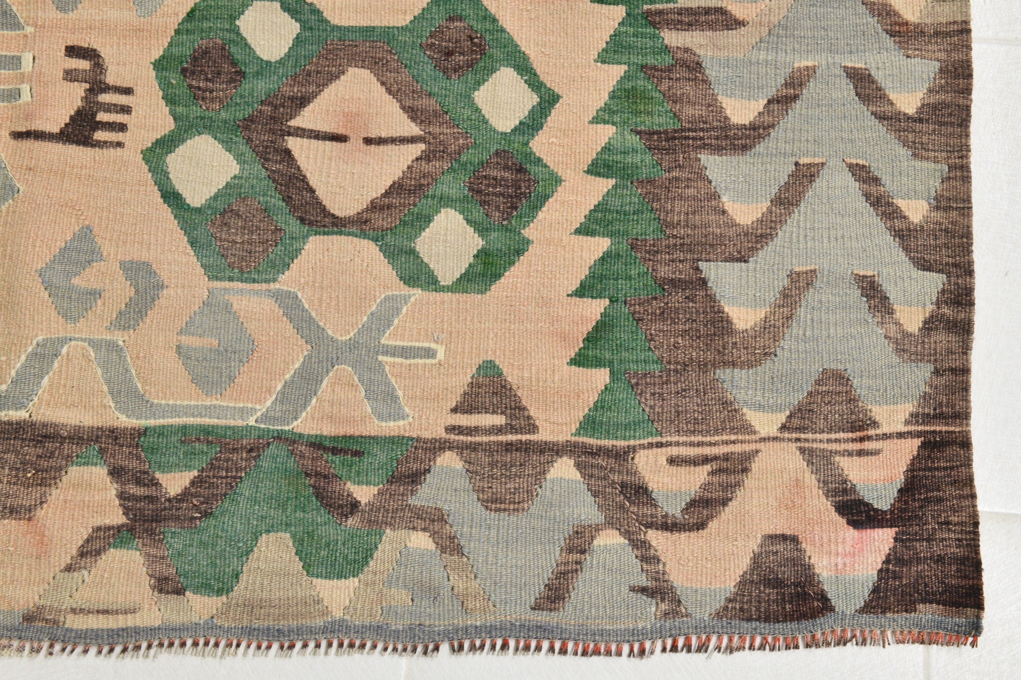 Turkish Kilim Old Rug 10’6’’ x 5’3’’