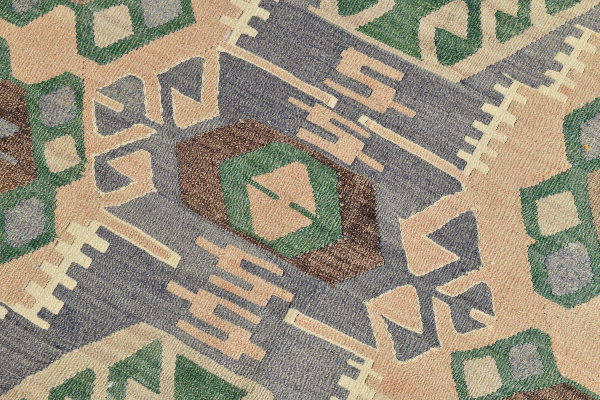 Turkish Kilim Old Rug 10’6’’ x 5’3’’