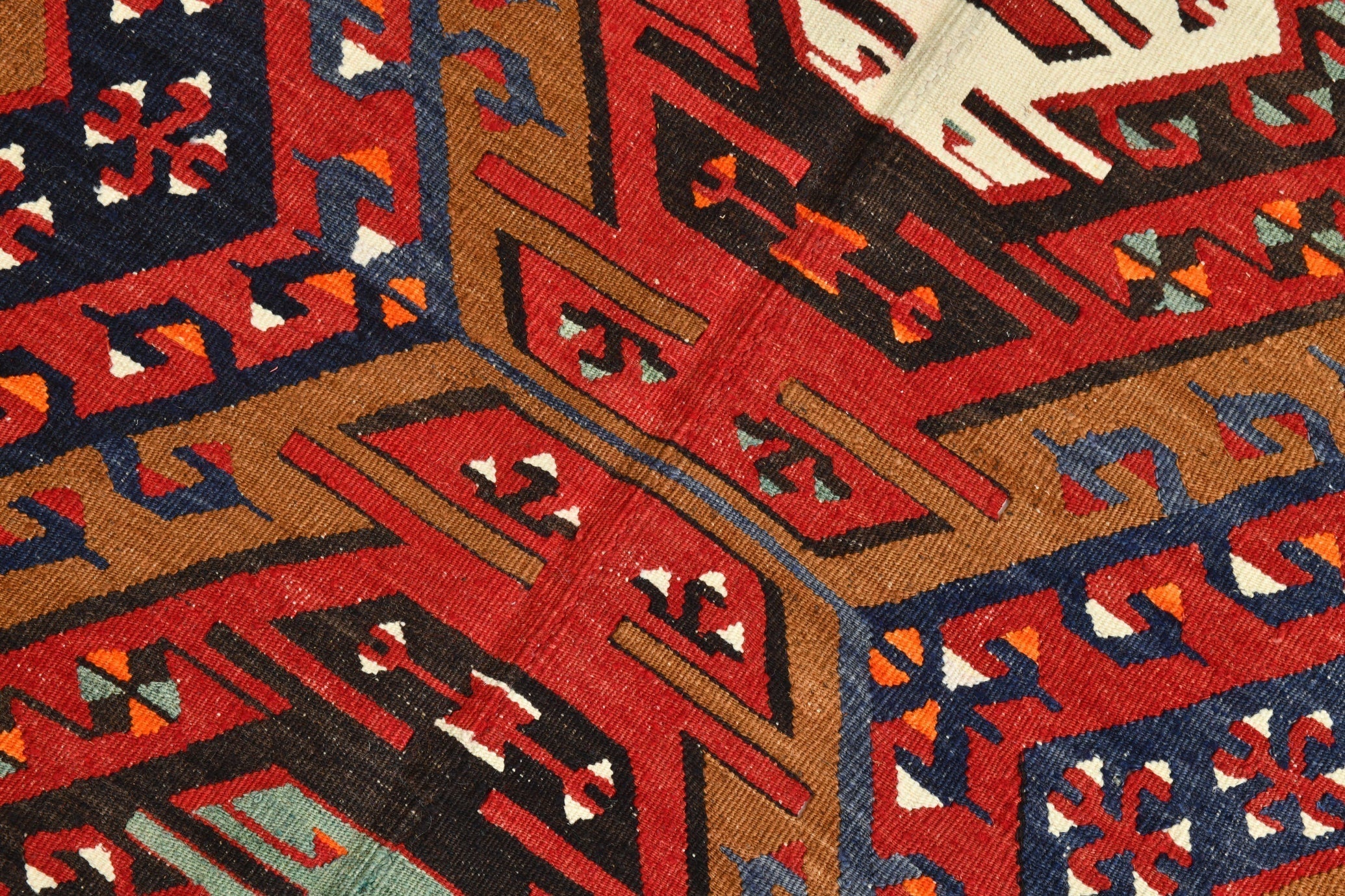 Turkish Kilim Old Rug 10’7’ x 5’1’