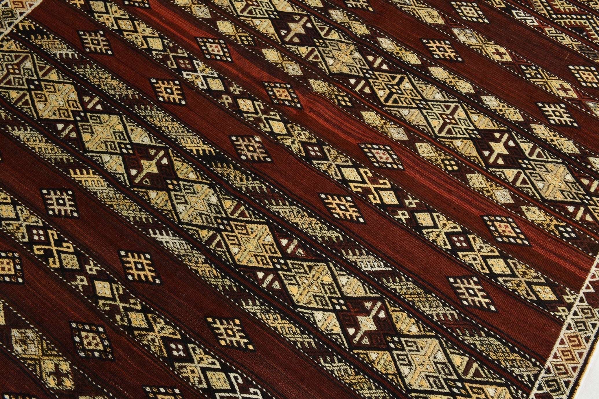 Turkish Kilim Old Rug 11’1’ x 5’12’