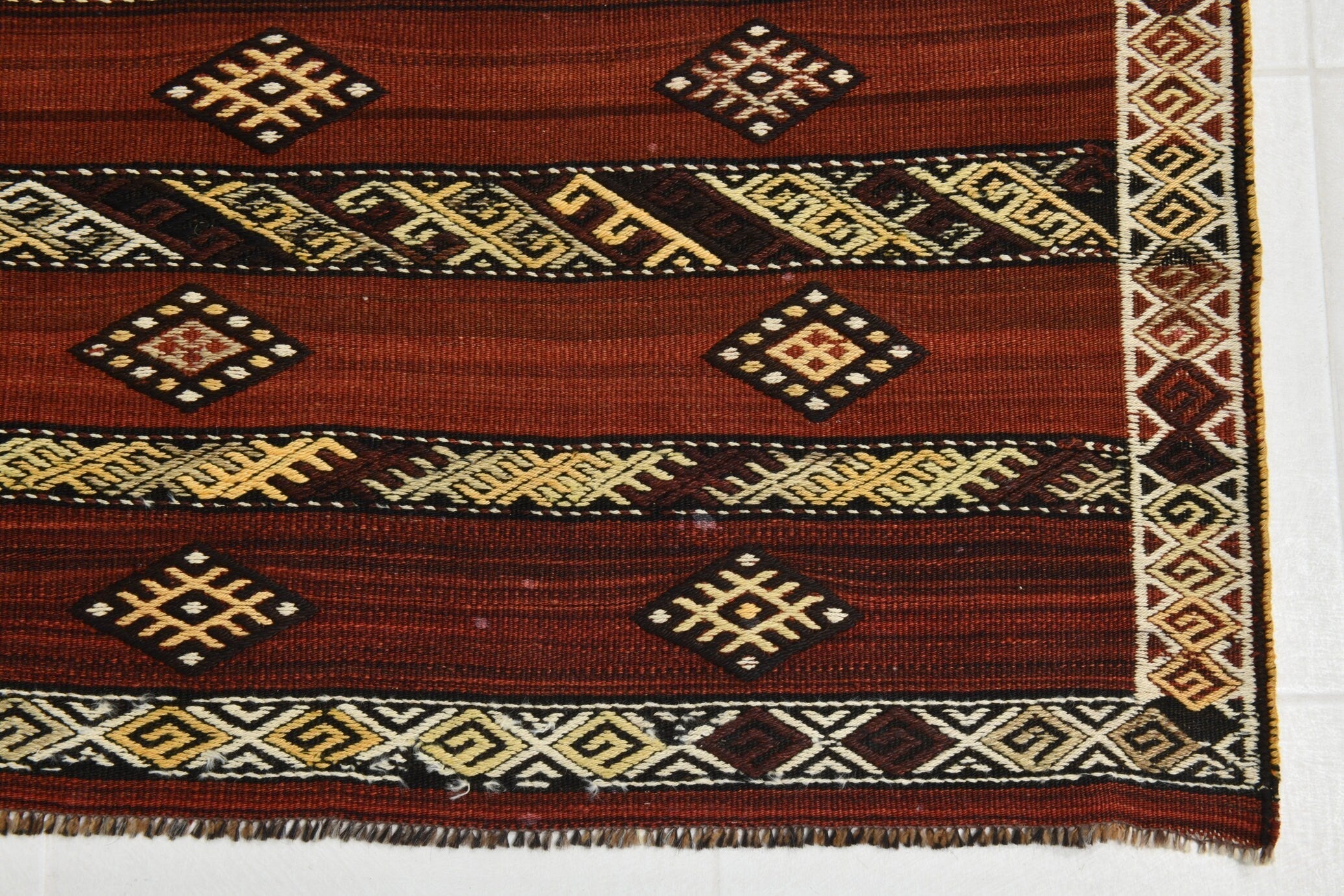Turkish Kilim Old Rug 11’1’ x 5’12’