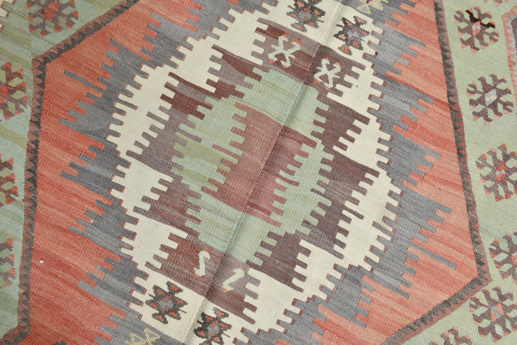 Turkish Kilim Old Rug 11’1’’ x 5’4’’