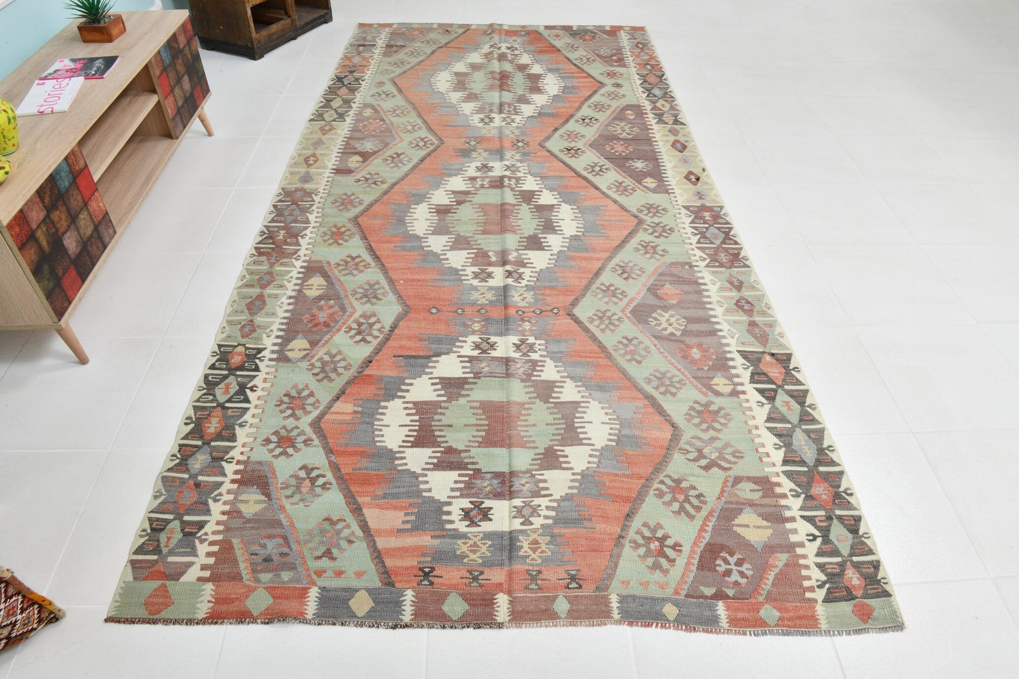 Turkish Kilim Old Rug 11’1’’ x 5’4’’