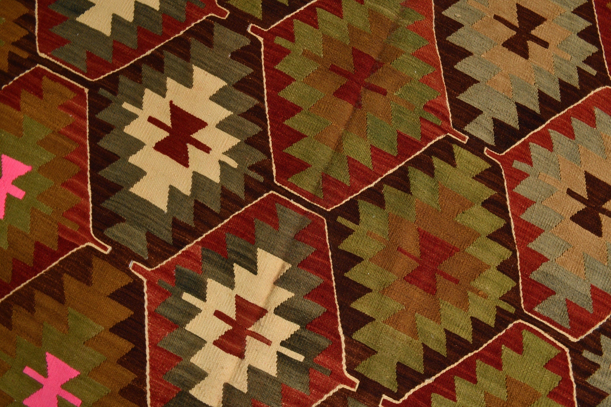 Turkish Kilim Old Rug 11’10’’ x 7’0’’
