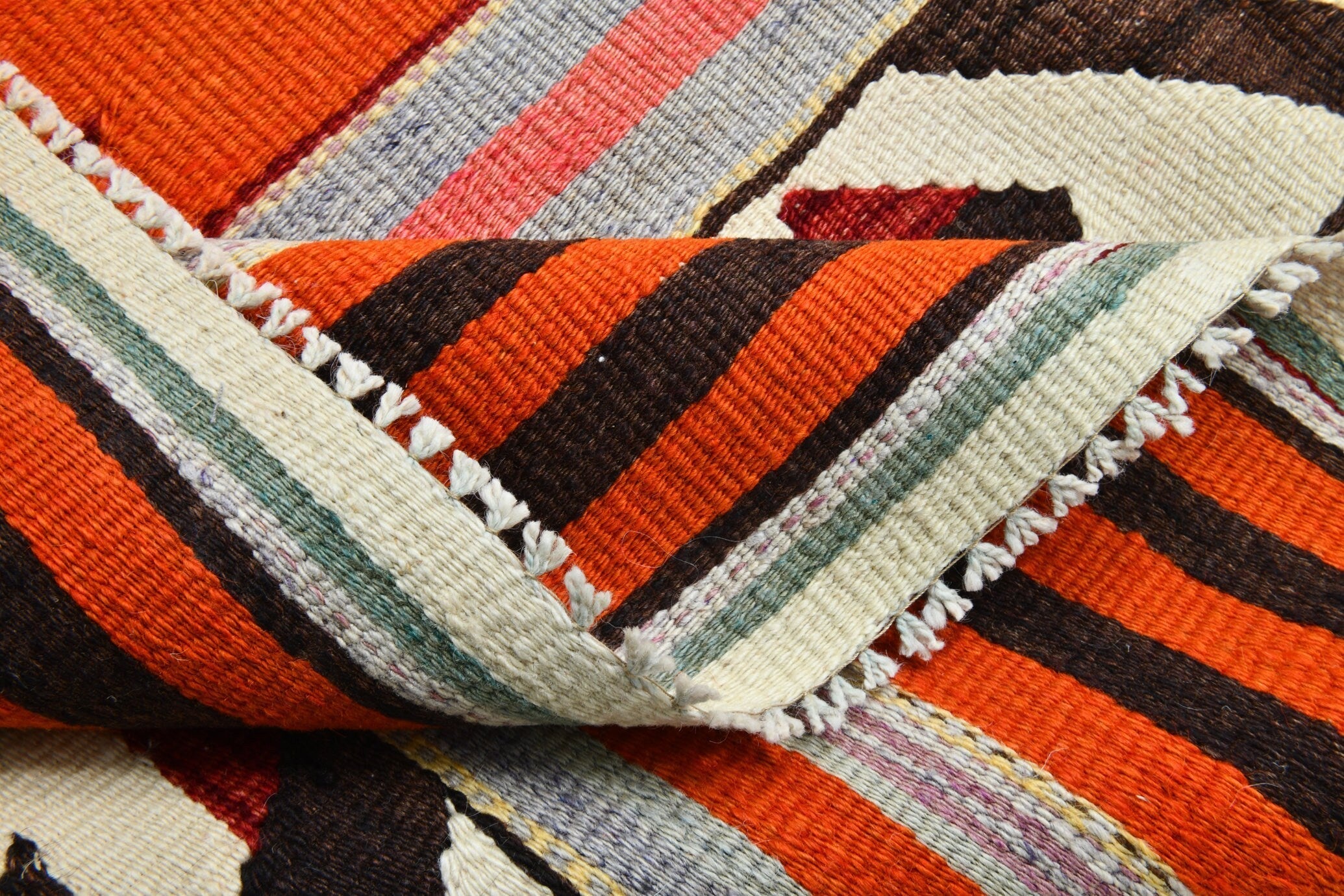 Turkish Kilim Old Rug 11’2’ x 5’7’