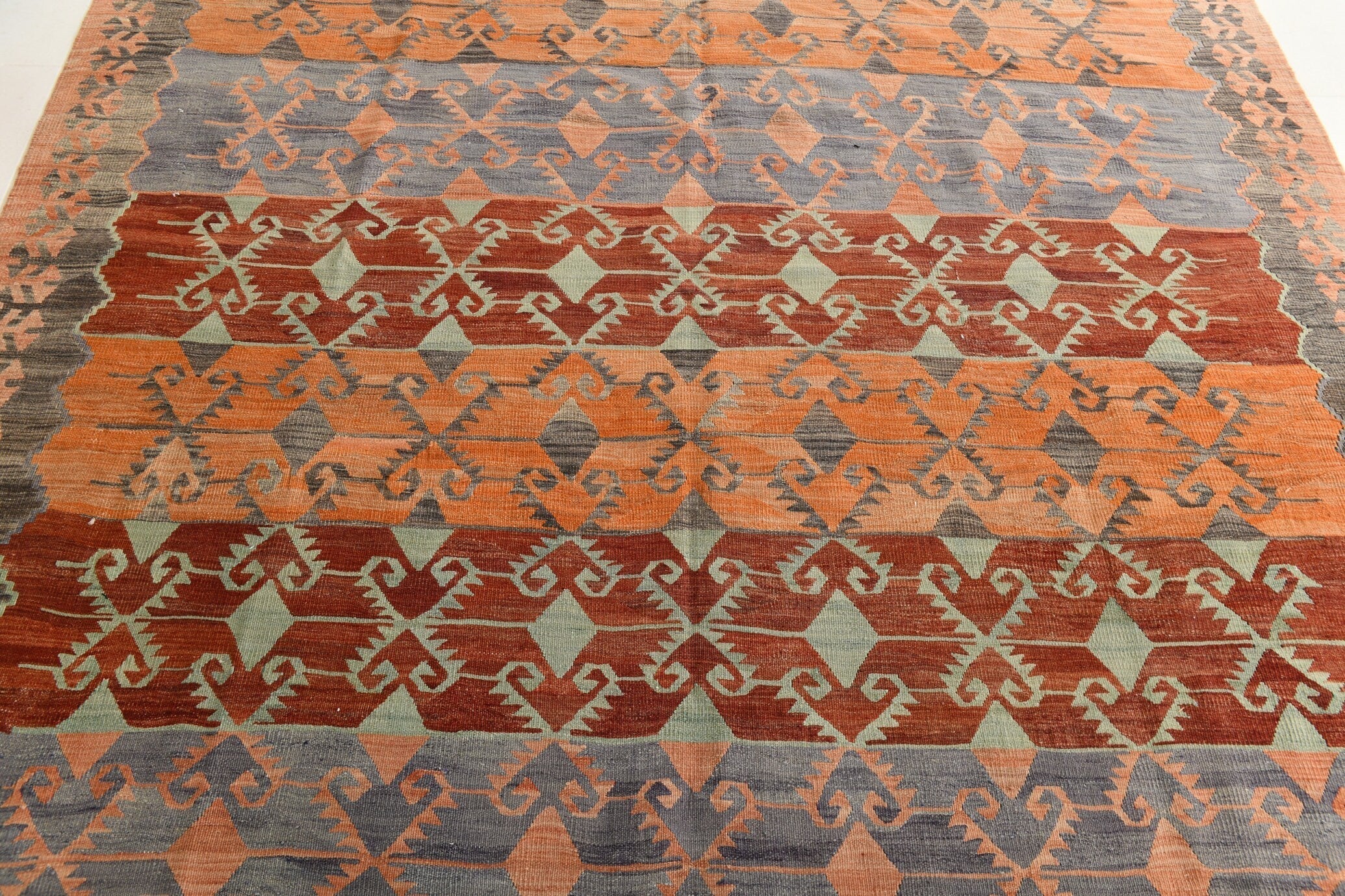 Turkish Kilim Old Rug 11’2’ x 7’1’