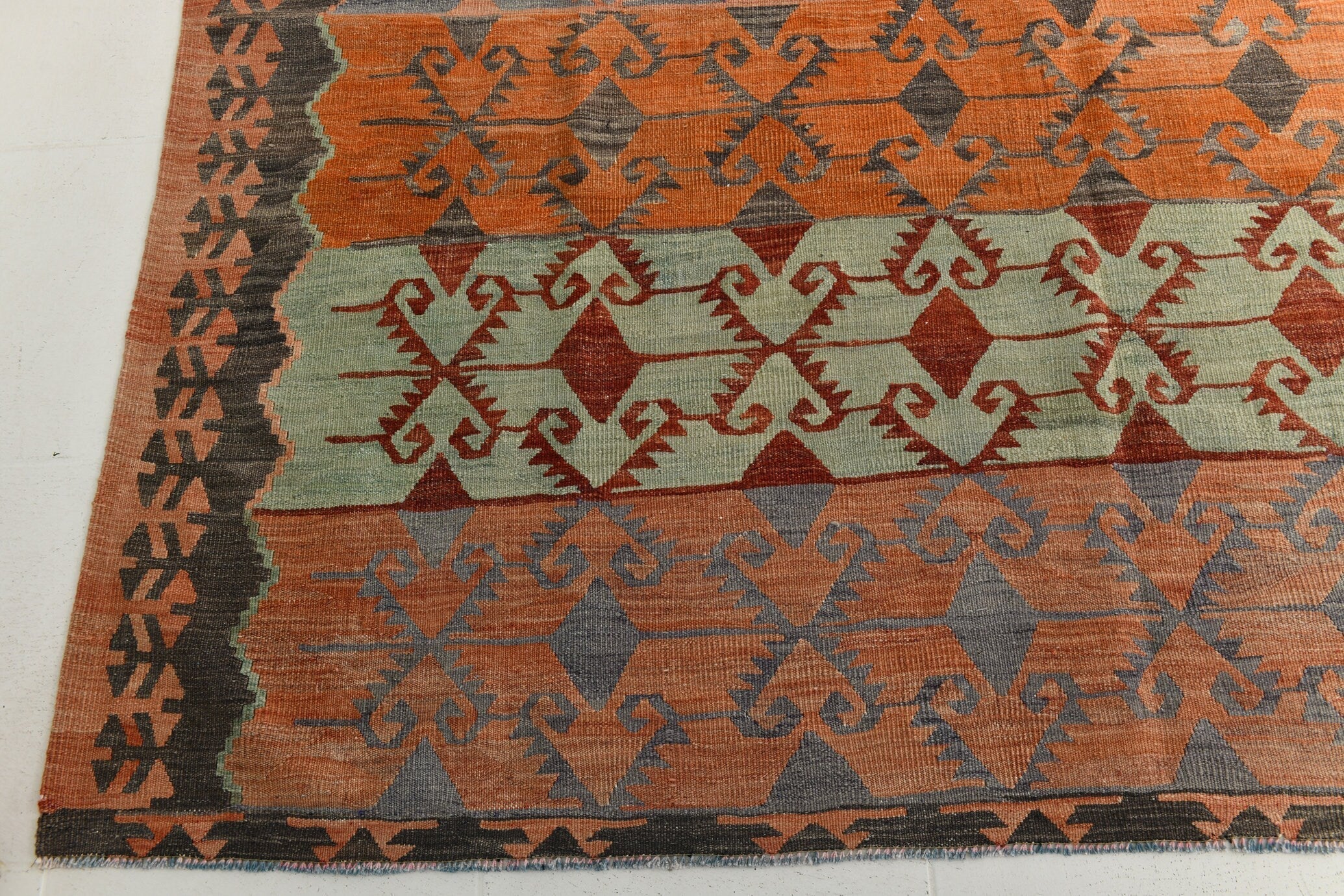 Turkish Kilim Old Rug 11’2’ x 7’1’