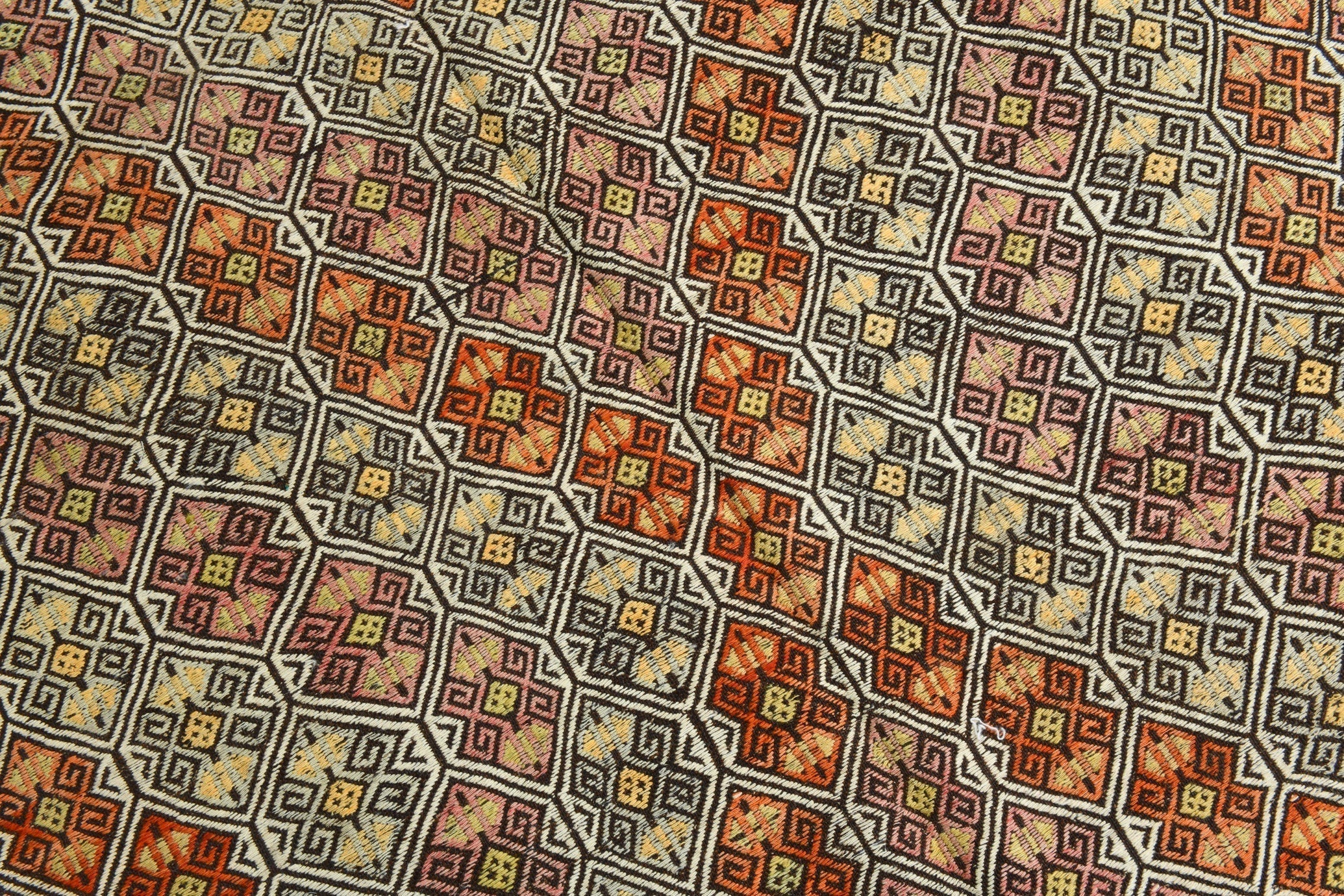 Turkish Kilim Old Rug 11’4’ x 5’7’