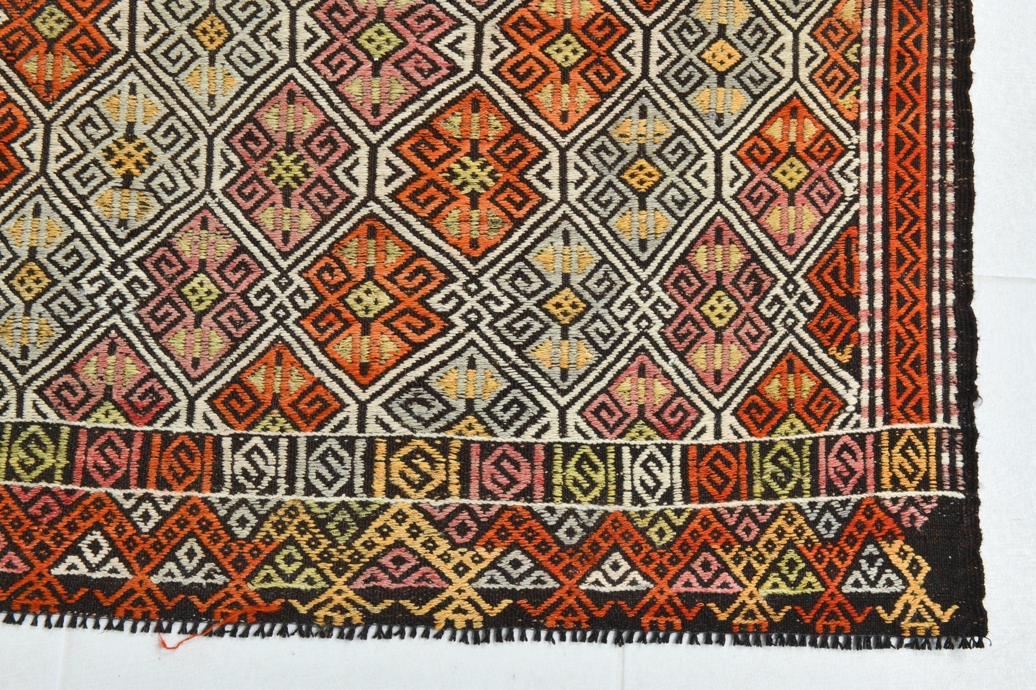 Turkish Kilim Old Rug 11’4’ x 5’7’