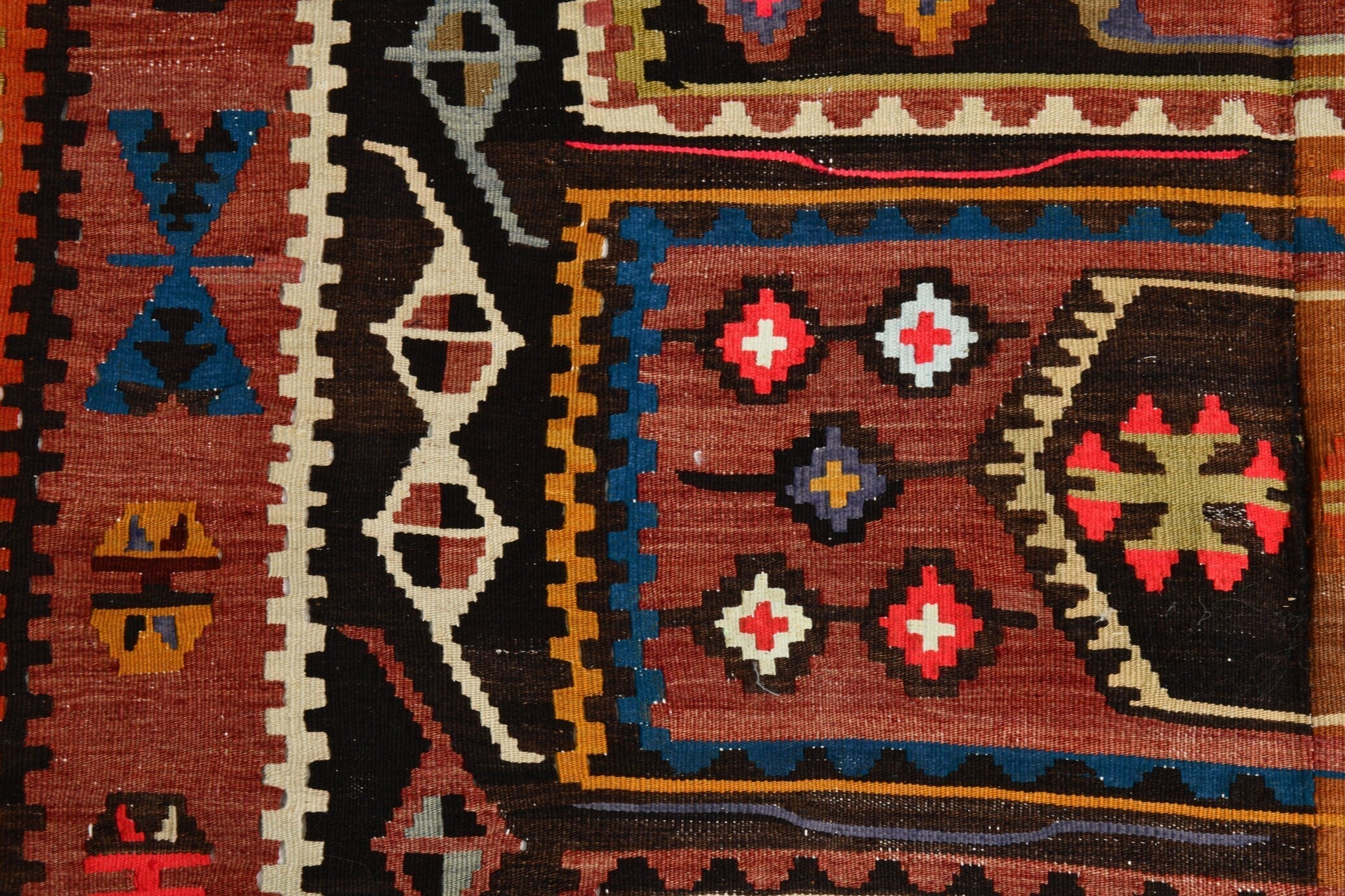 Turkish Kilim Old Rug 11’5’ x 5’4’