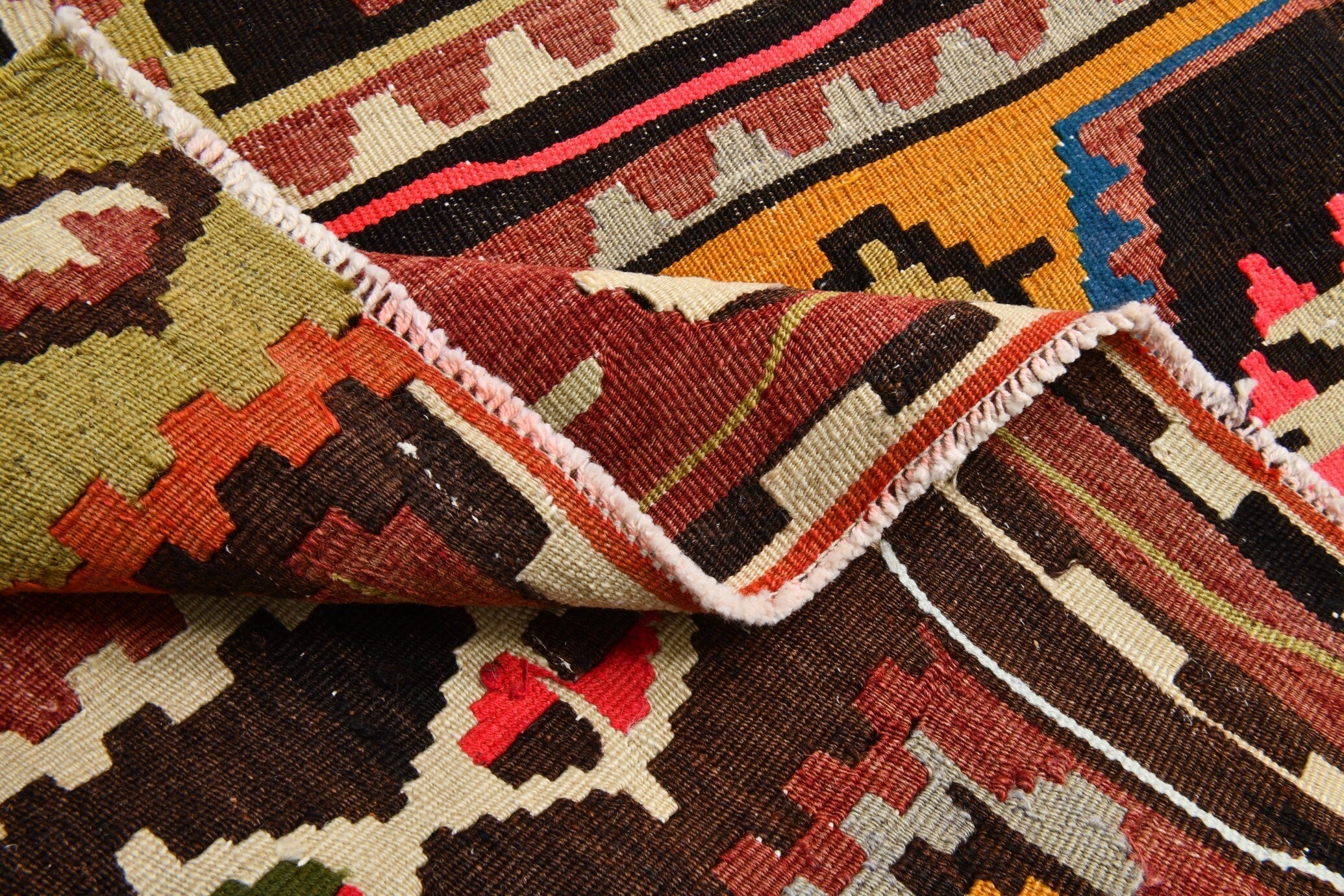 Turkish Kilim Old Rug 11’5’ x 5’4’