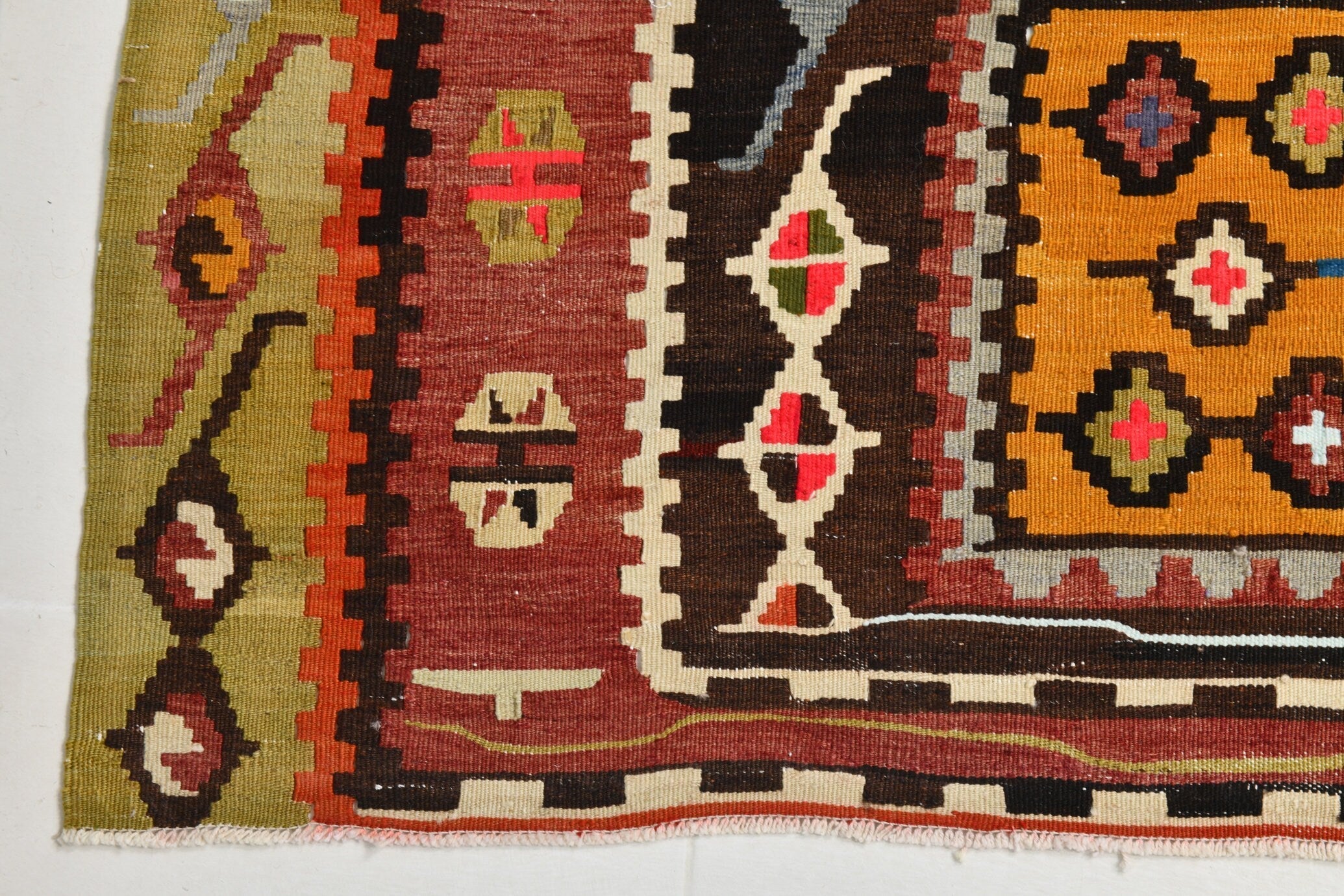 Turkish Kilim Old Rug 11’5’ x 5’4’