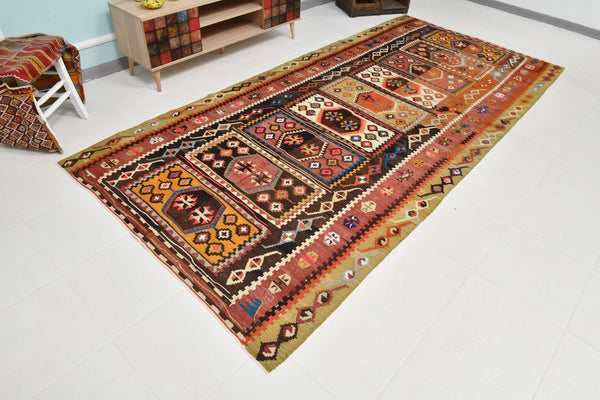 Turkish Kilim Old Rug 11’5’ x 5’4’