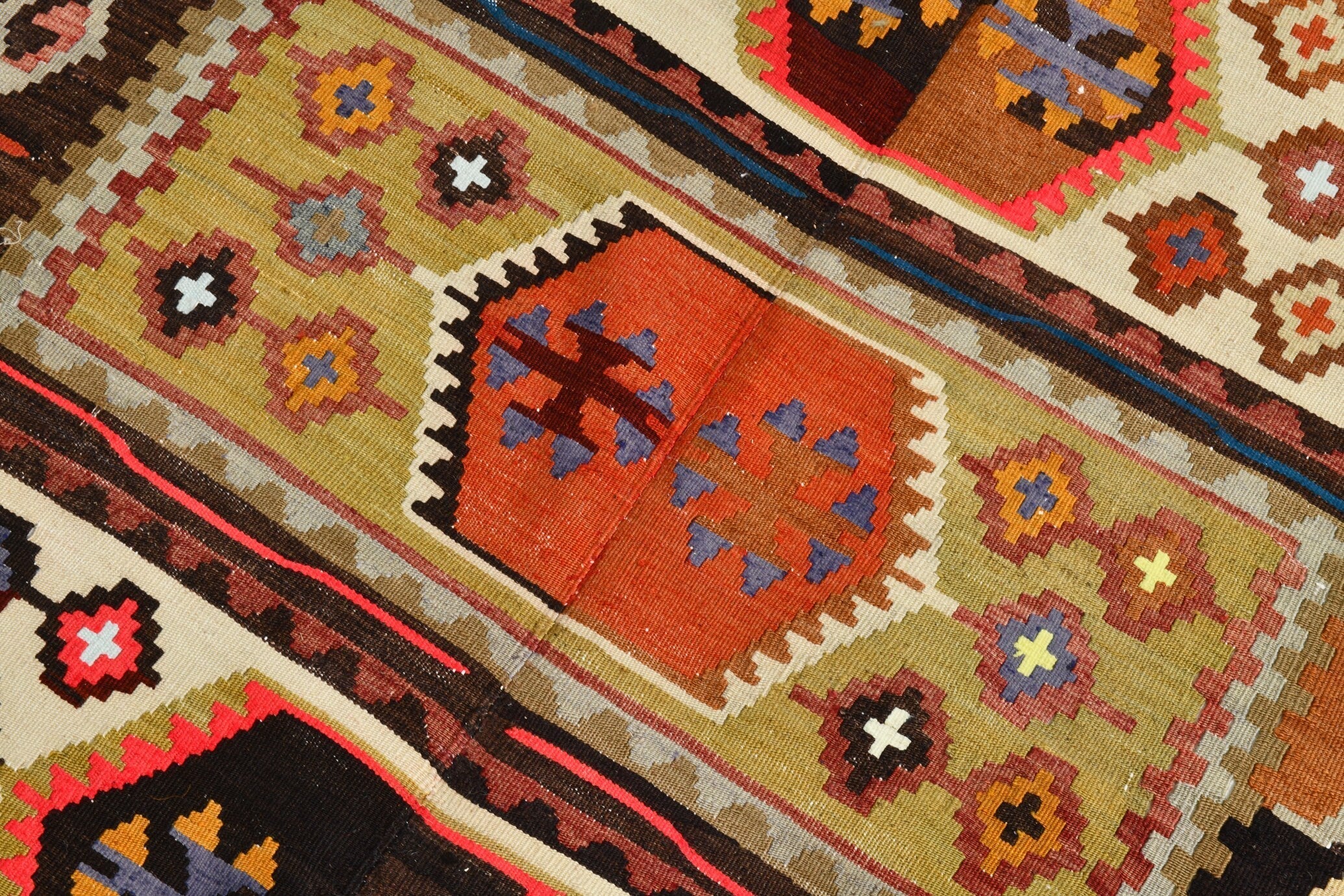 Turkish Kilim Old Rug 11’5’ x 5’4’