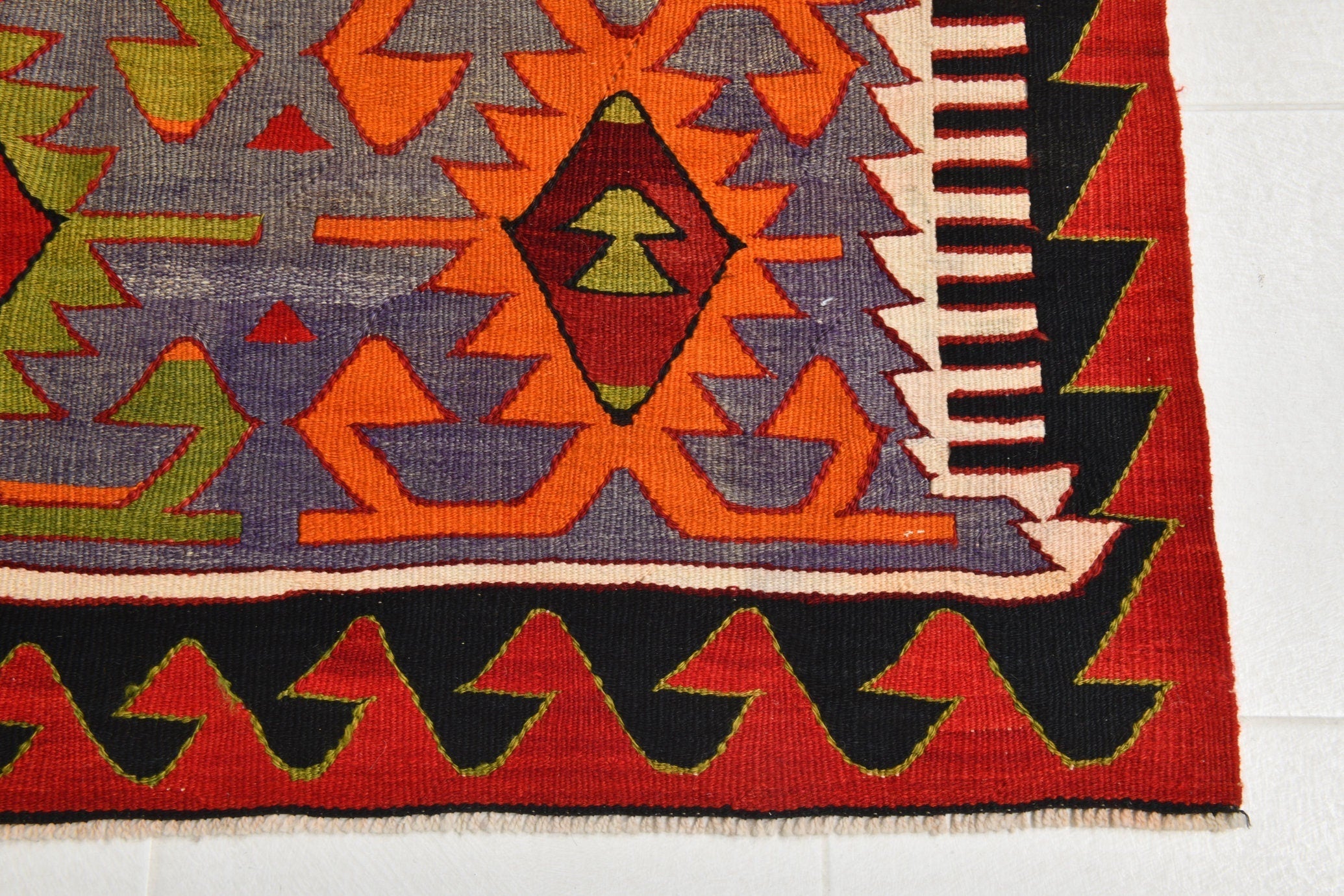 Turkish Kilim Old Rug 11’6’ x 5’3’