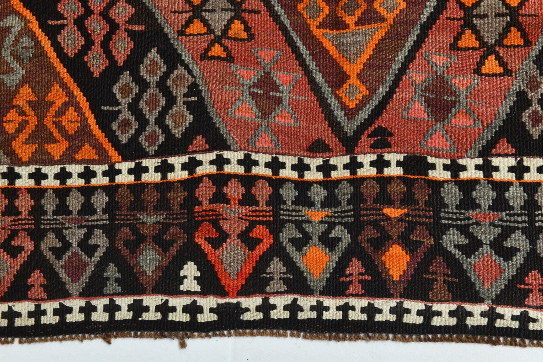 Turkish Kilim Old Rug 12’10’ x 5’1’