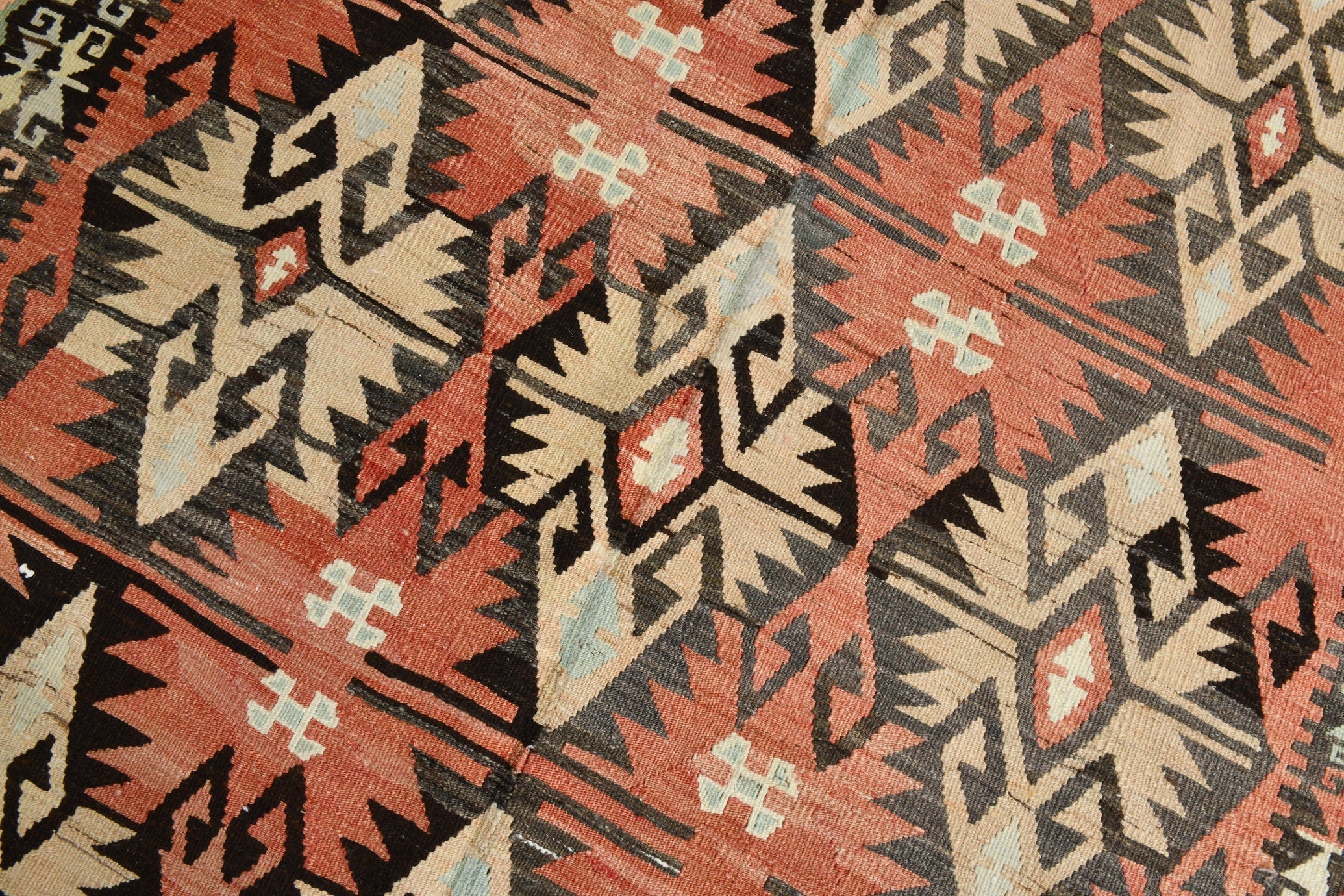 Turkish Kilim Old Rug 12’4’’ x 5’9’’
