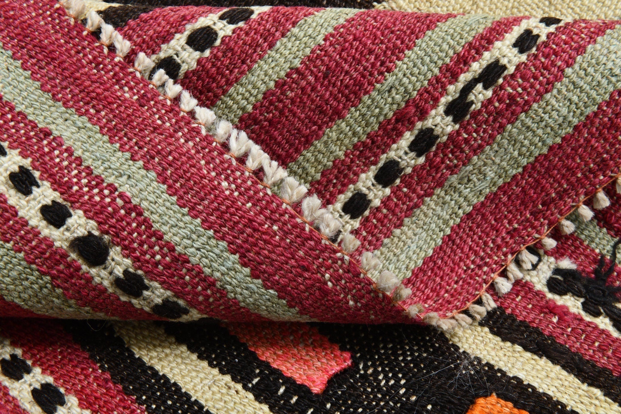 Turkish Kilim Old Rug 12’4’’ x 7’9’’