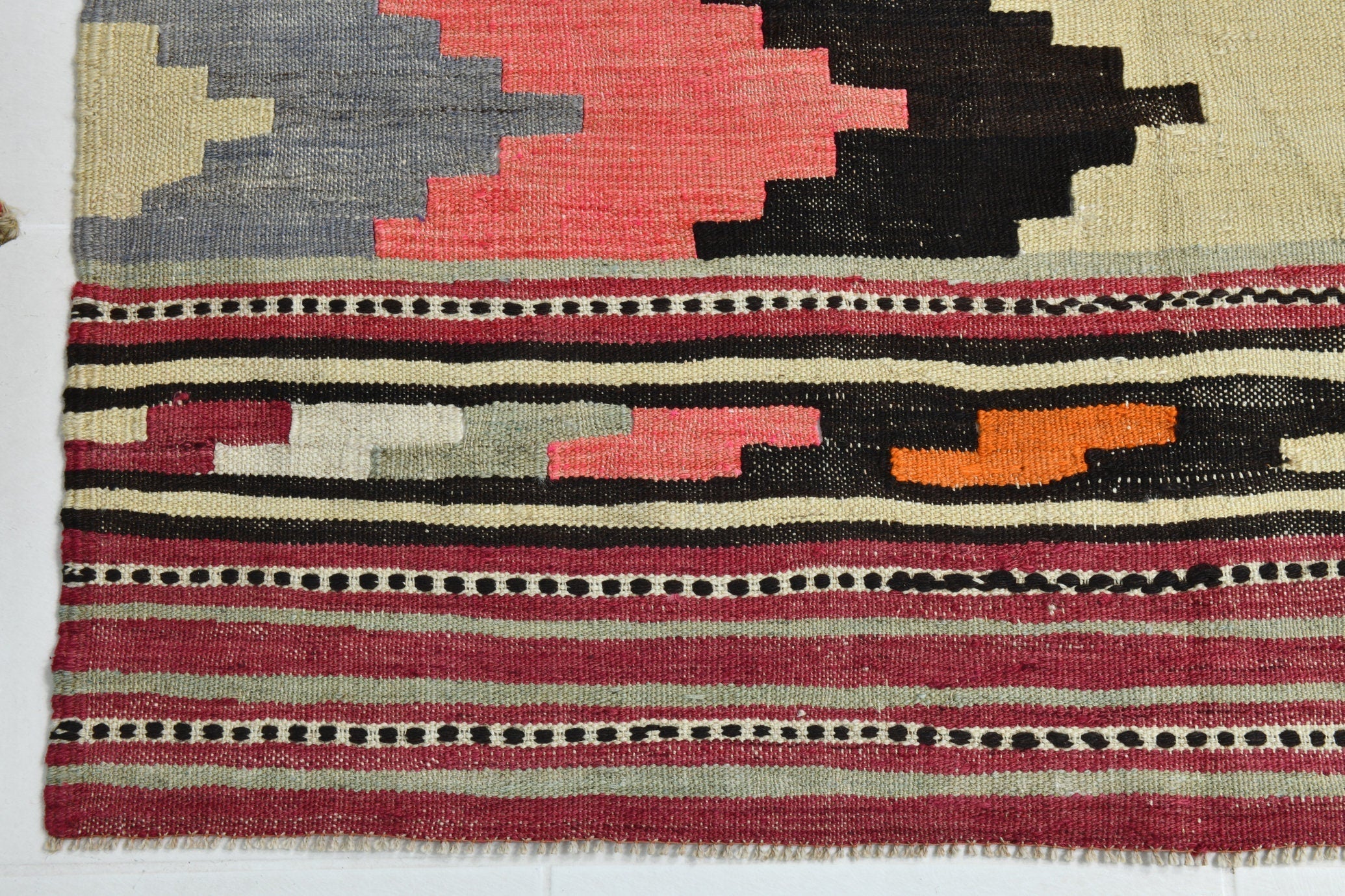 Turkish Kilim Old Rug 12’4’’ x 7’9’’