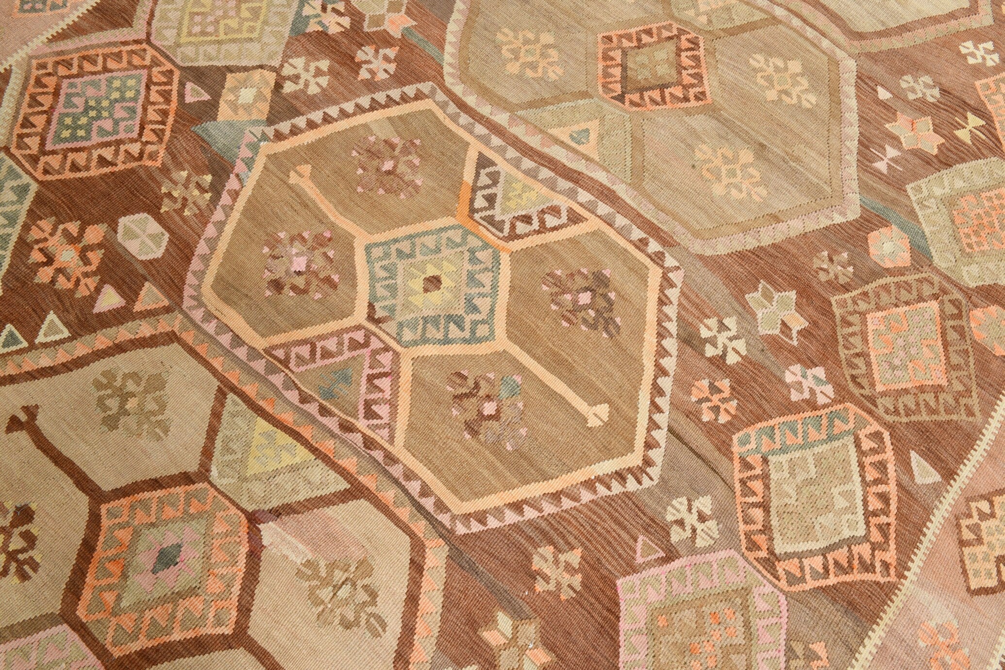 Turkish Kilim Old Rug 12’6’’ x 7’1’’