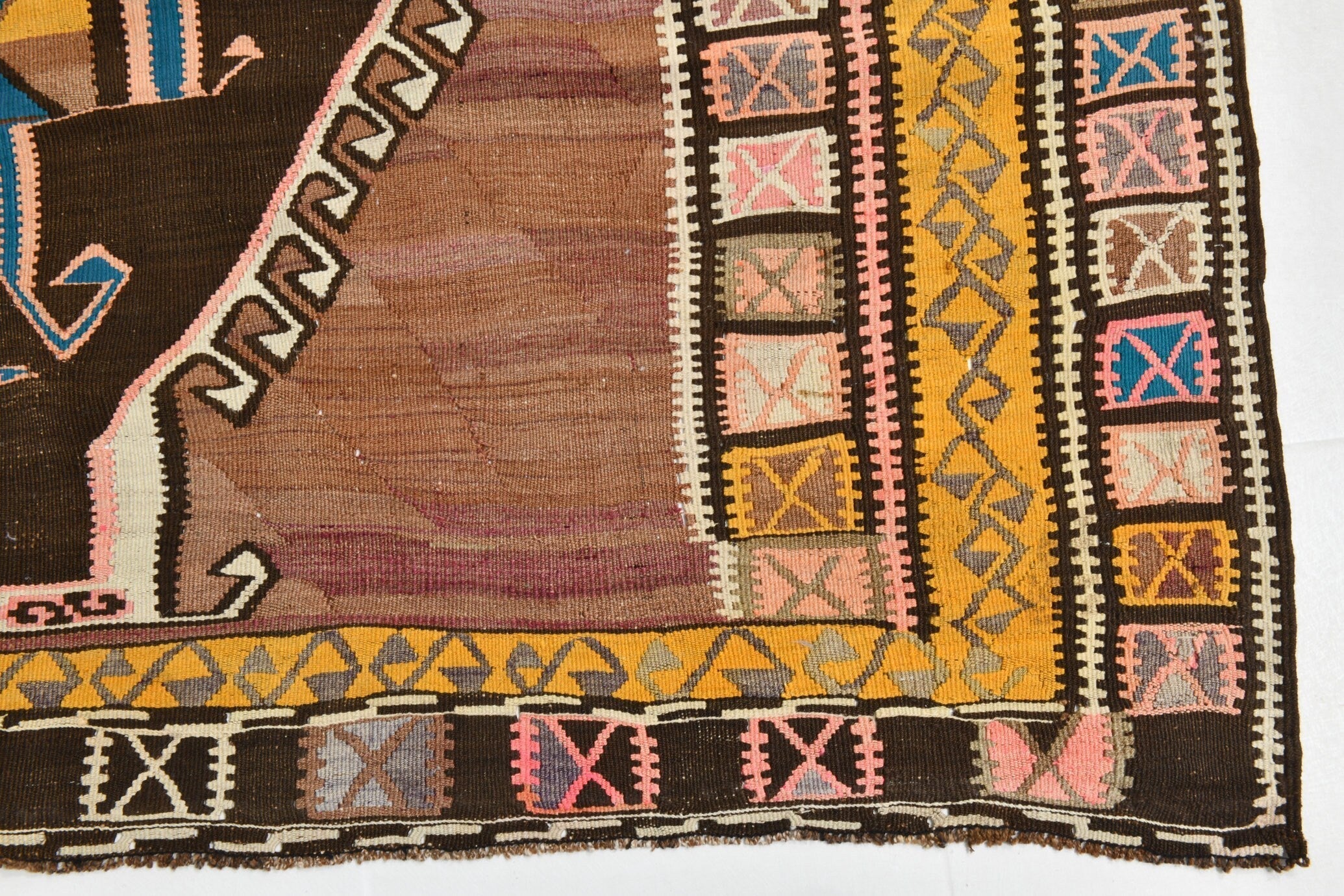 Turkish Kilim Old Rug 12’8’’ x 6’1’’