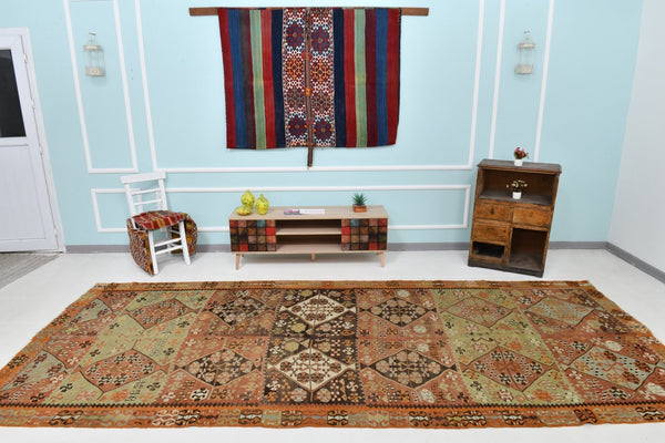 Turkish Kilim Old Rug 13’2’ x 5’9’