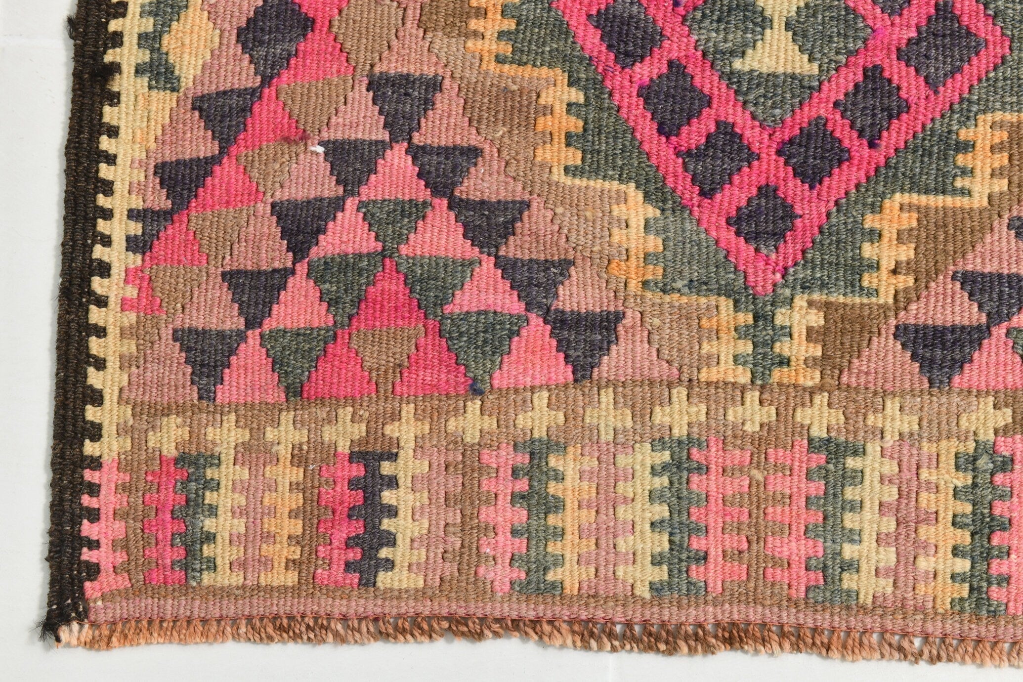Turkish Kilim Old Rug 2’10’ x 13’0’
