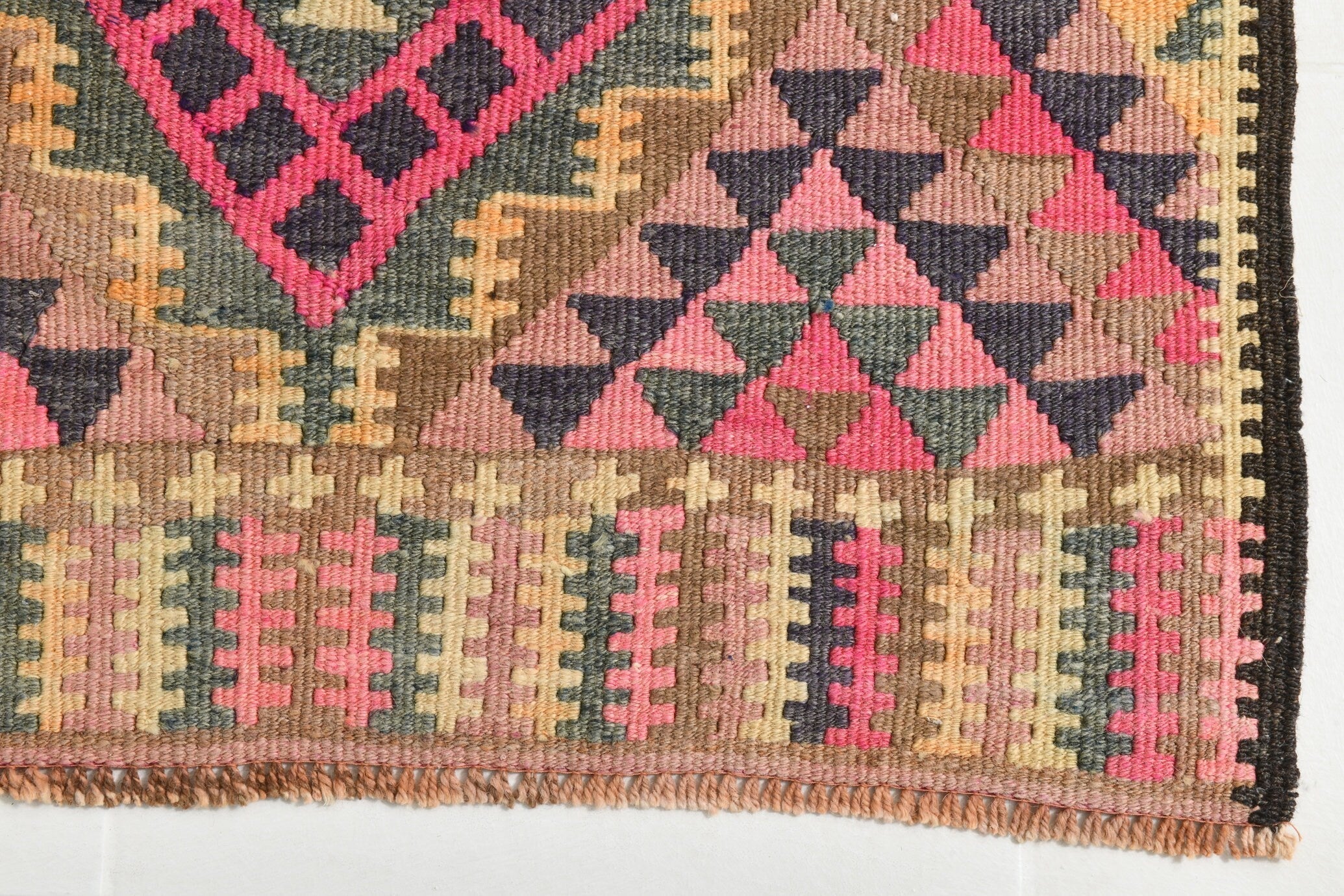 Turkish Kilim Old Rug 2’10’ x 13’0’