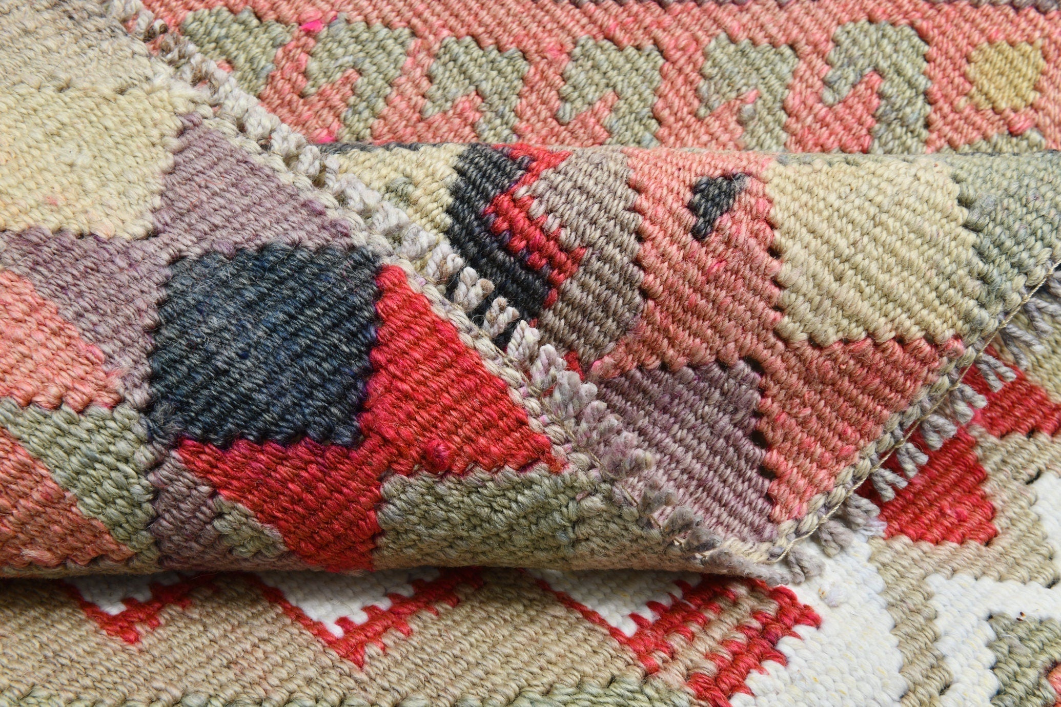 Turkish Kilim Old Rug 2’11’ x 14’0’
