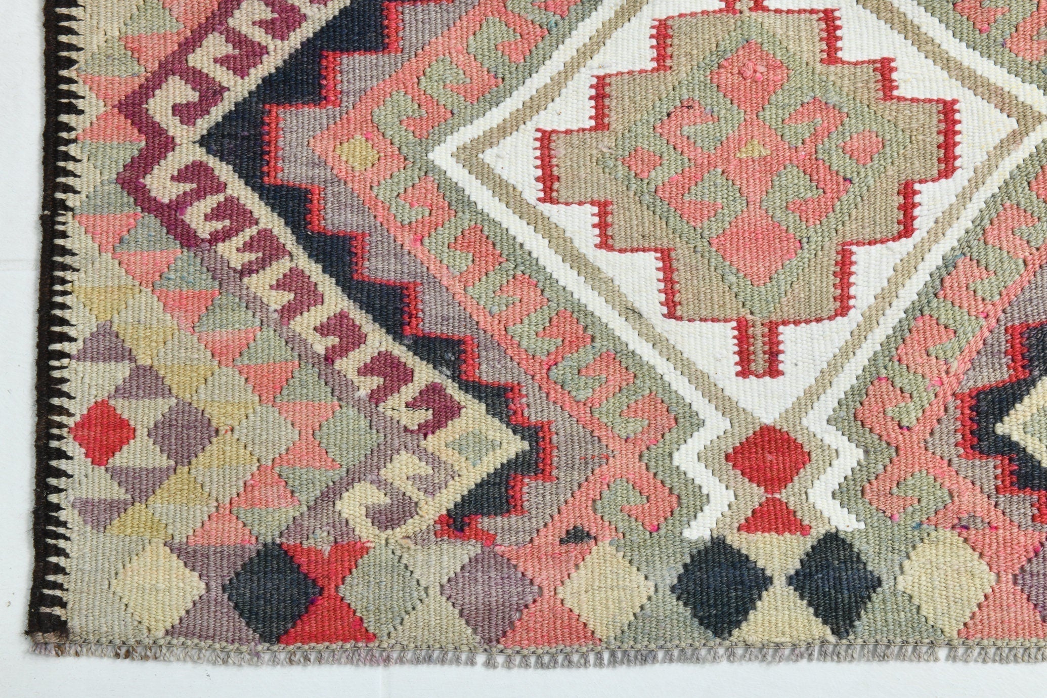 Turkish Kilim Old Rug 2’11’ x 14’0’