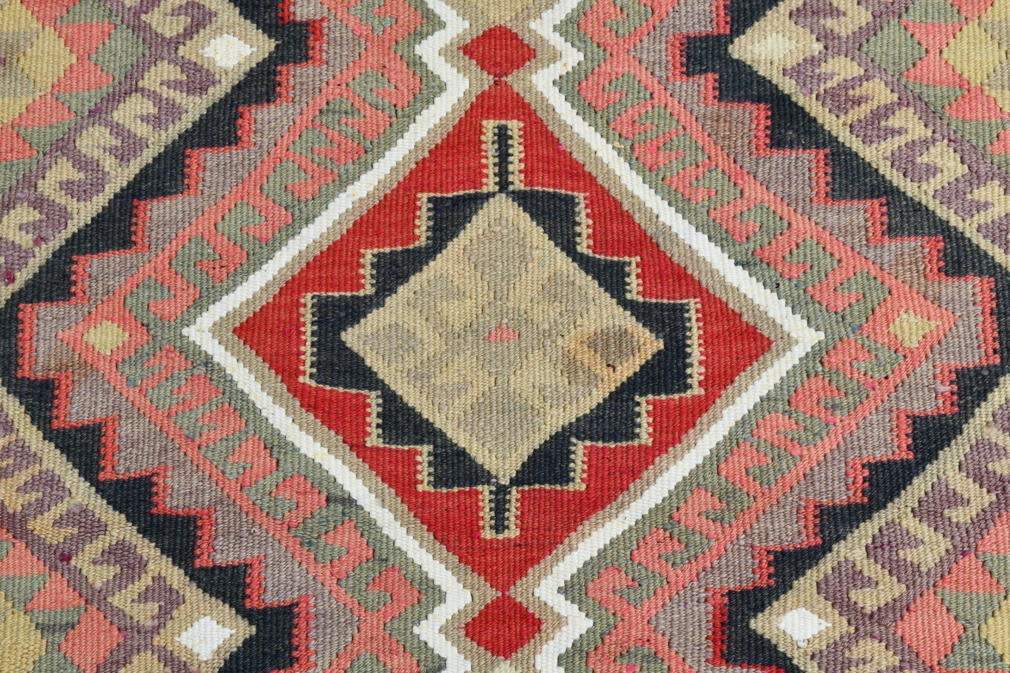 Turkish Kilim Old Rug 2’11’ x 14’0’