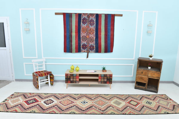 Turkish Kilim Old Rug 2’11’ x 14’0’