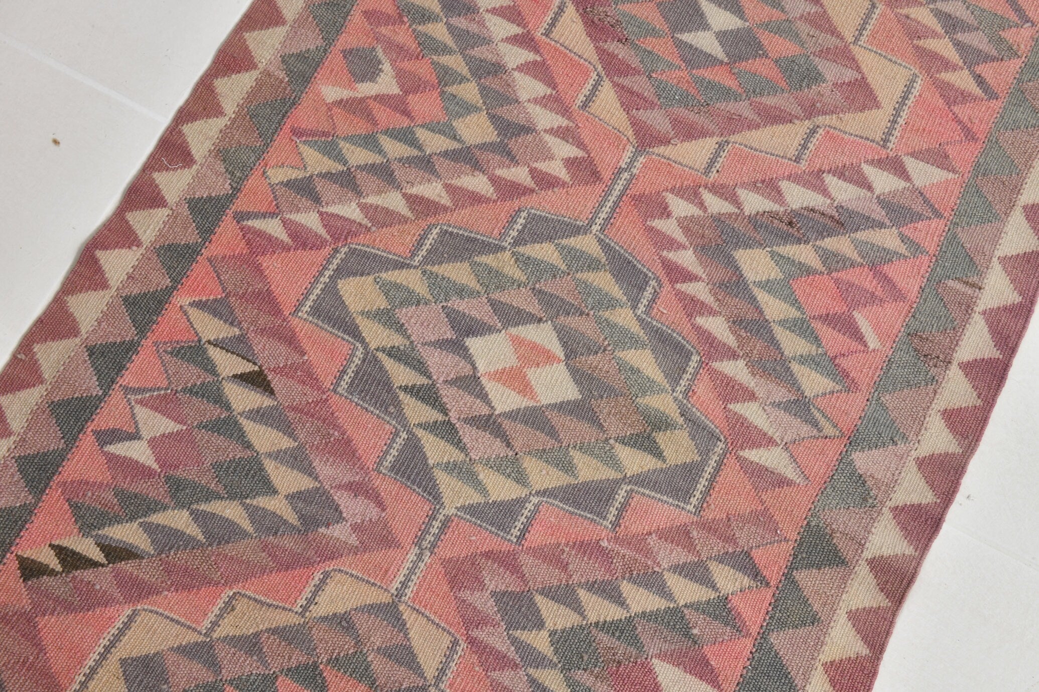 Turkish Kilim Old Rug 2’7’ x 8’11’