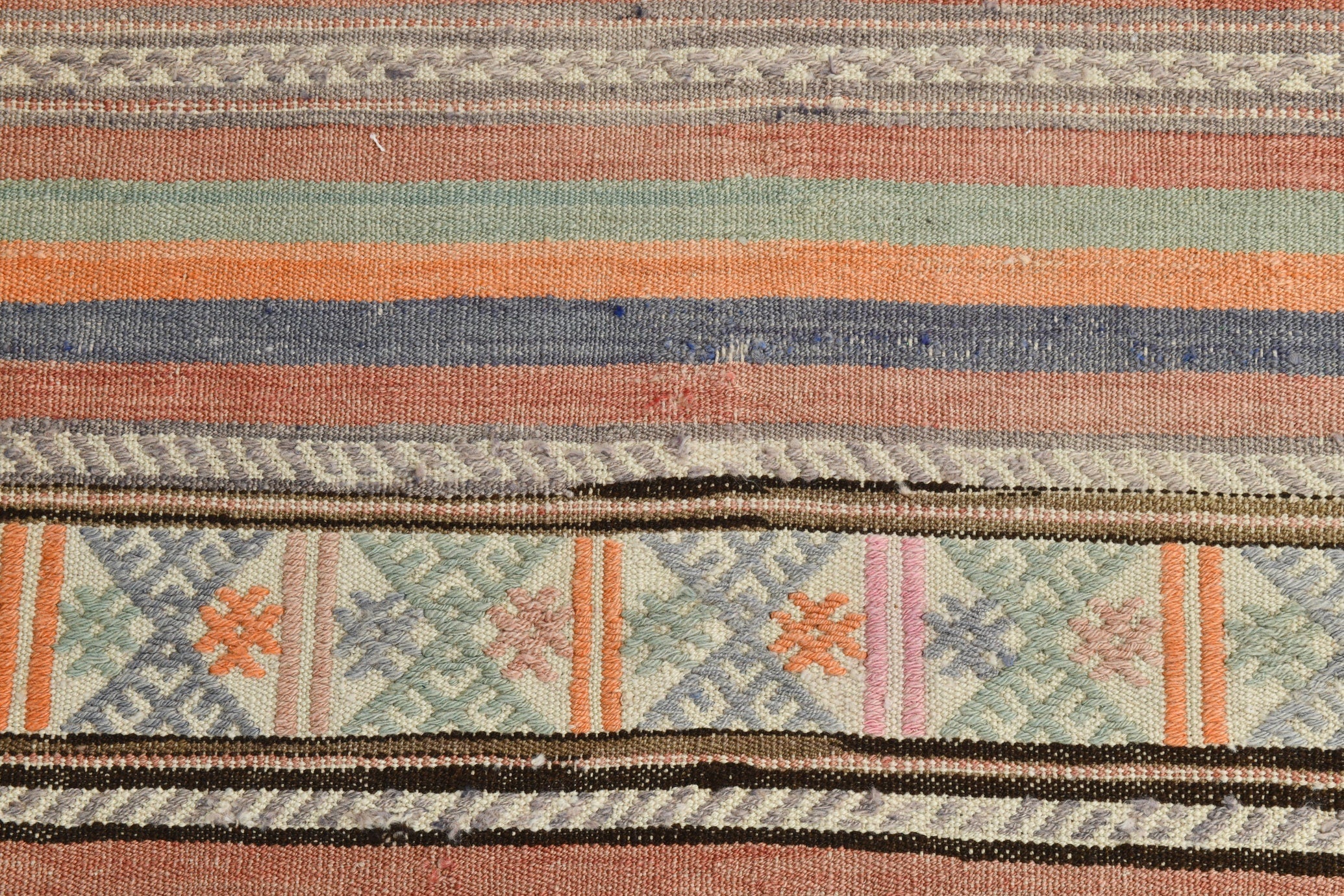 Turkish Kilim Old Rug 2’7’ x 9’11’
