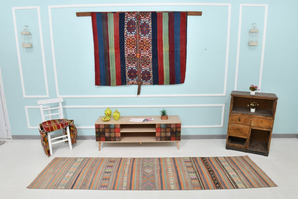 Turkish Kilim Old Rug 2’7’ x 9’11’