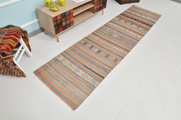 Turkish Kilim Old Rug 2’7’ x 9’11’