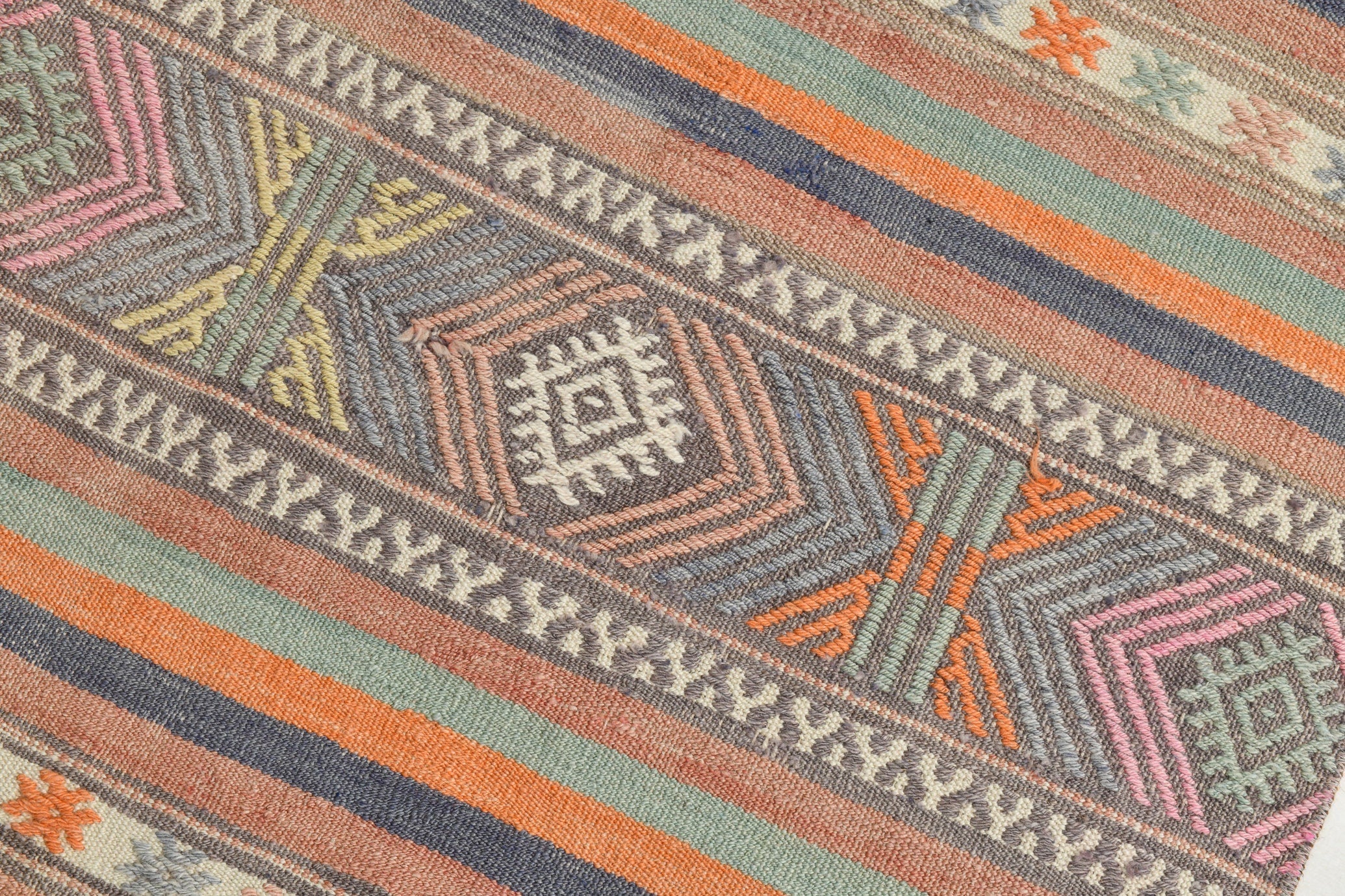 Turkish Kilim Old Rug 2’7’ x 9’11’
