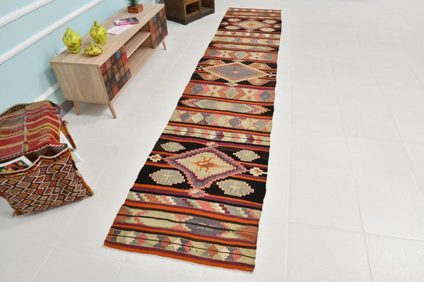 Turkish Kilim Old Rug 2’8’ x 13’4’