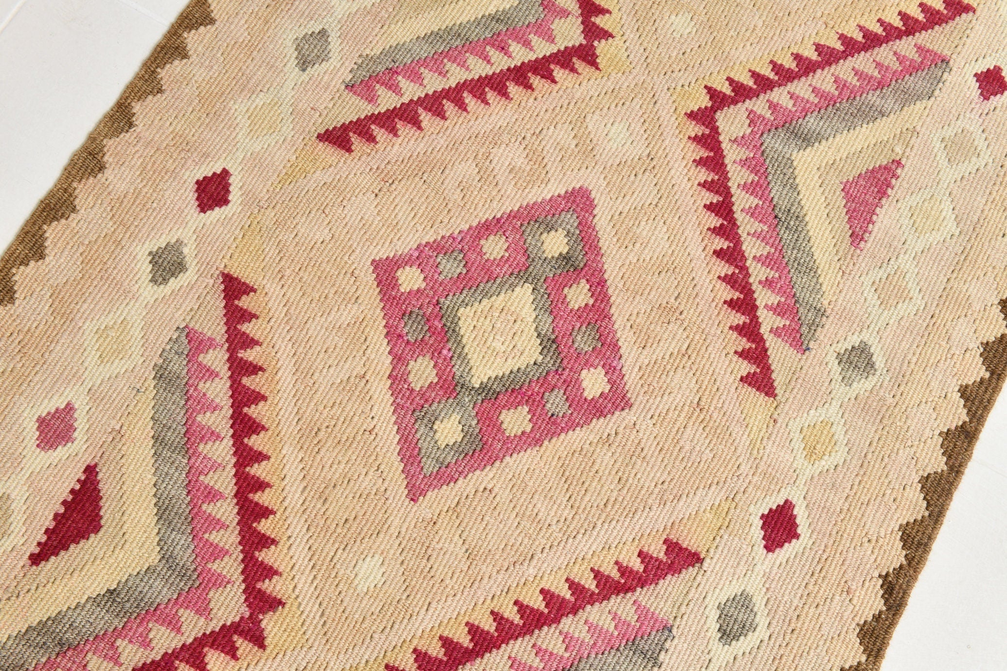 Turkish Kilim Old Rug 3’1’ x 12’2’
