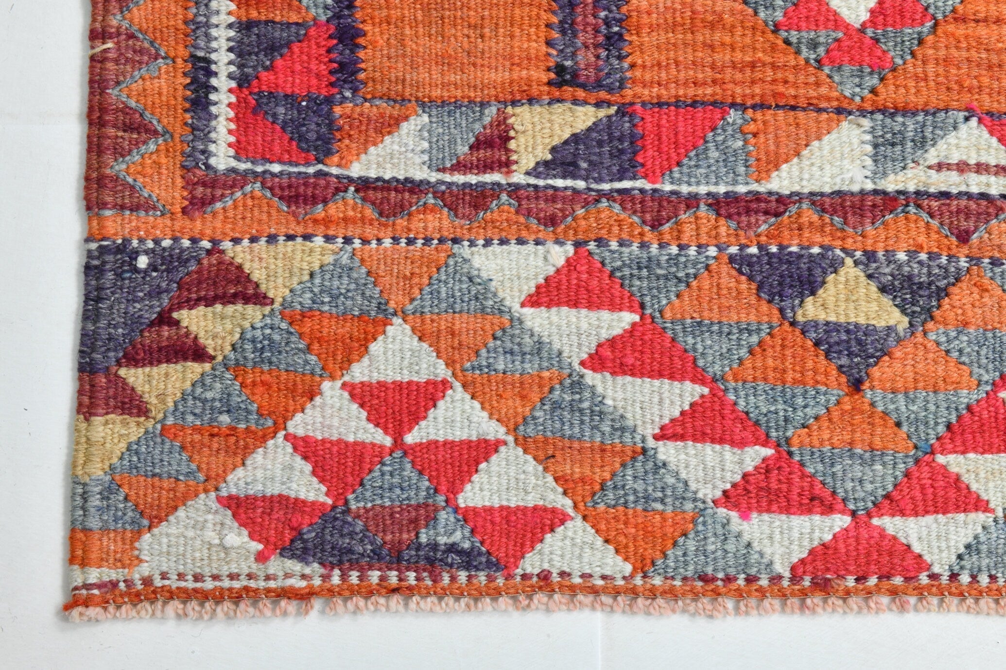 Turkish Kilim Old Rug 3’1’ x 9’10’
