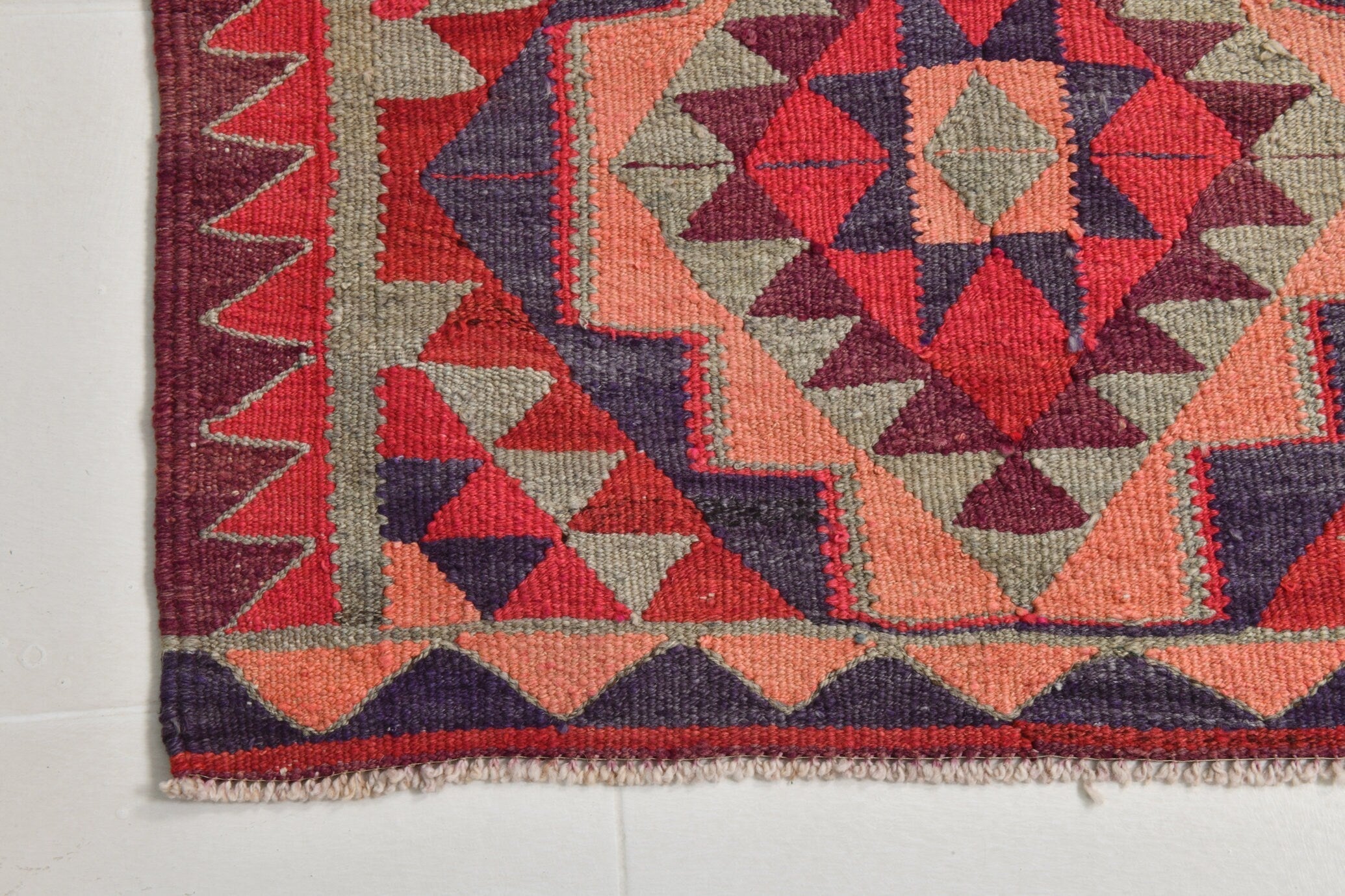 Turkish Kilim Old Rug 3’3’ x 11’3’