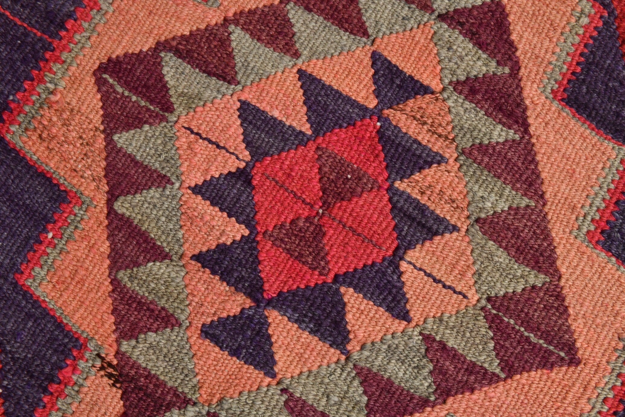 Turkish Kilim Old Rug 3’3’ x 11’3’