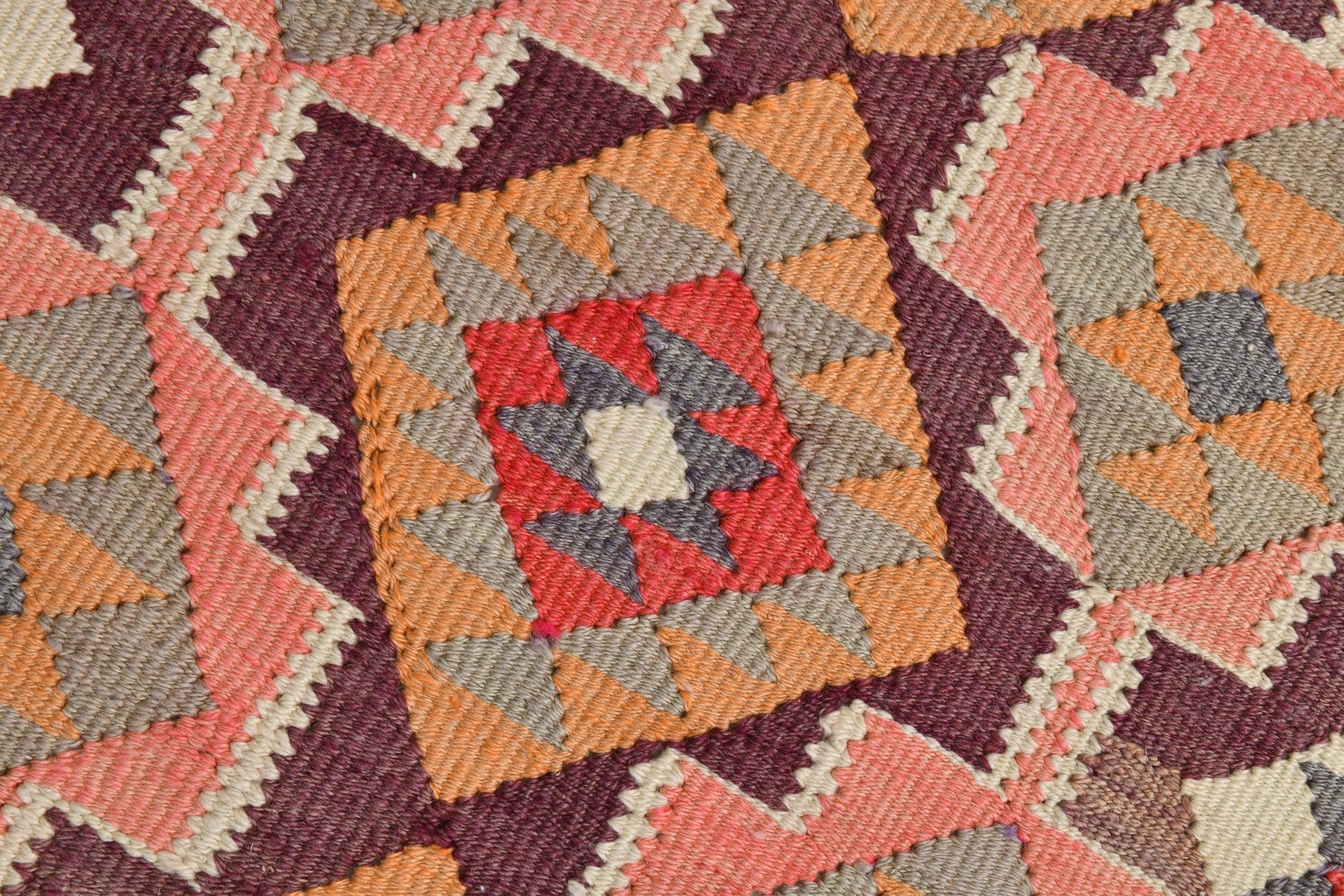 Turkish Kilim Old Rug 3’4’ x 10’11’