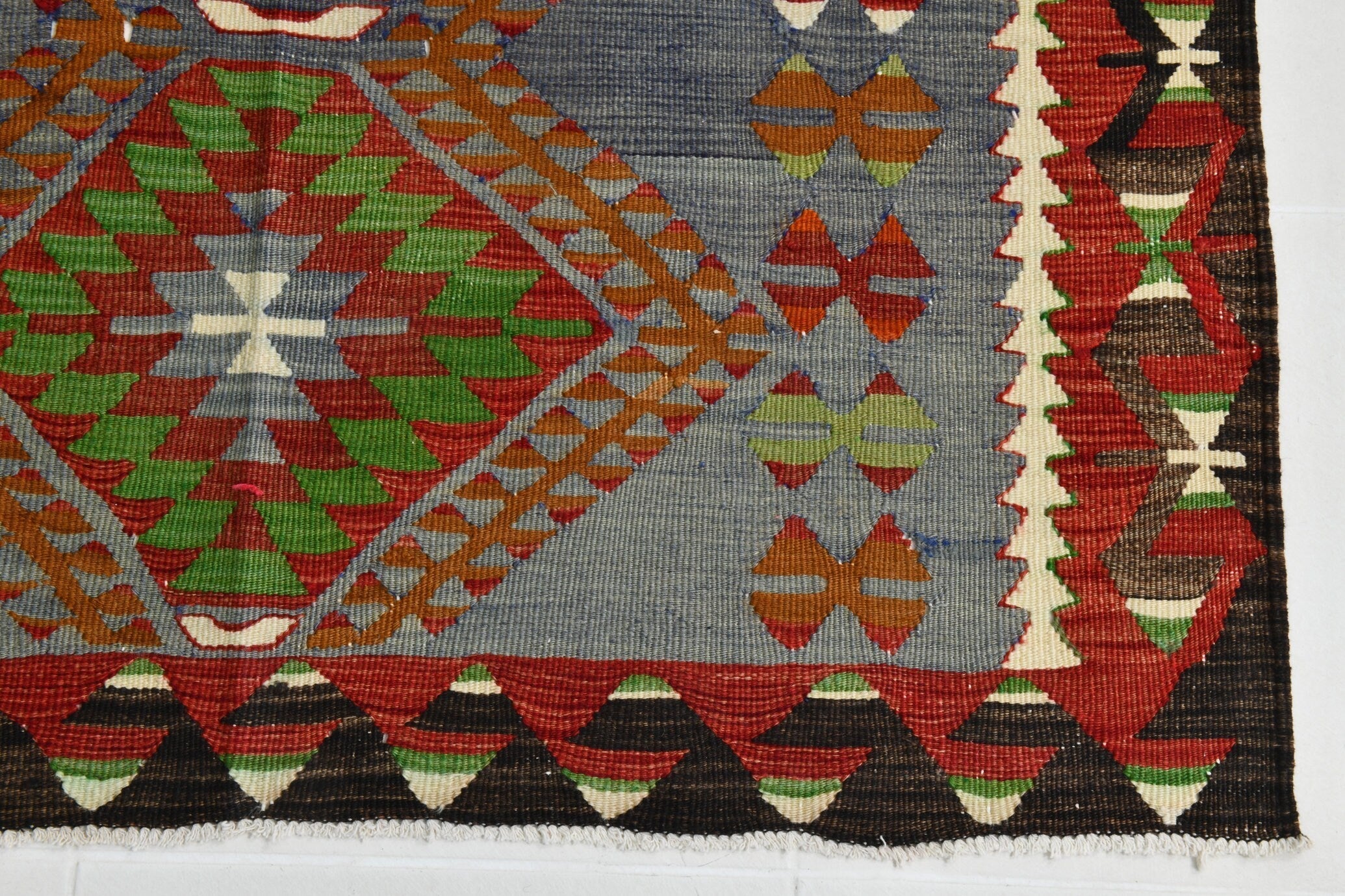 Turkish Kilim Old Rug 4’0’’ x 6’3’’
