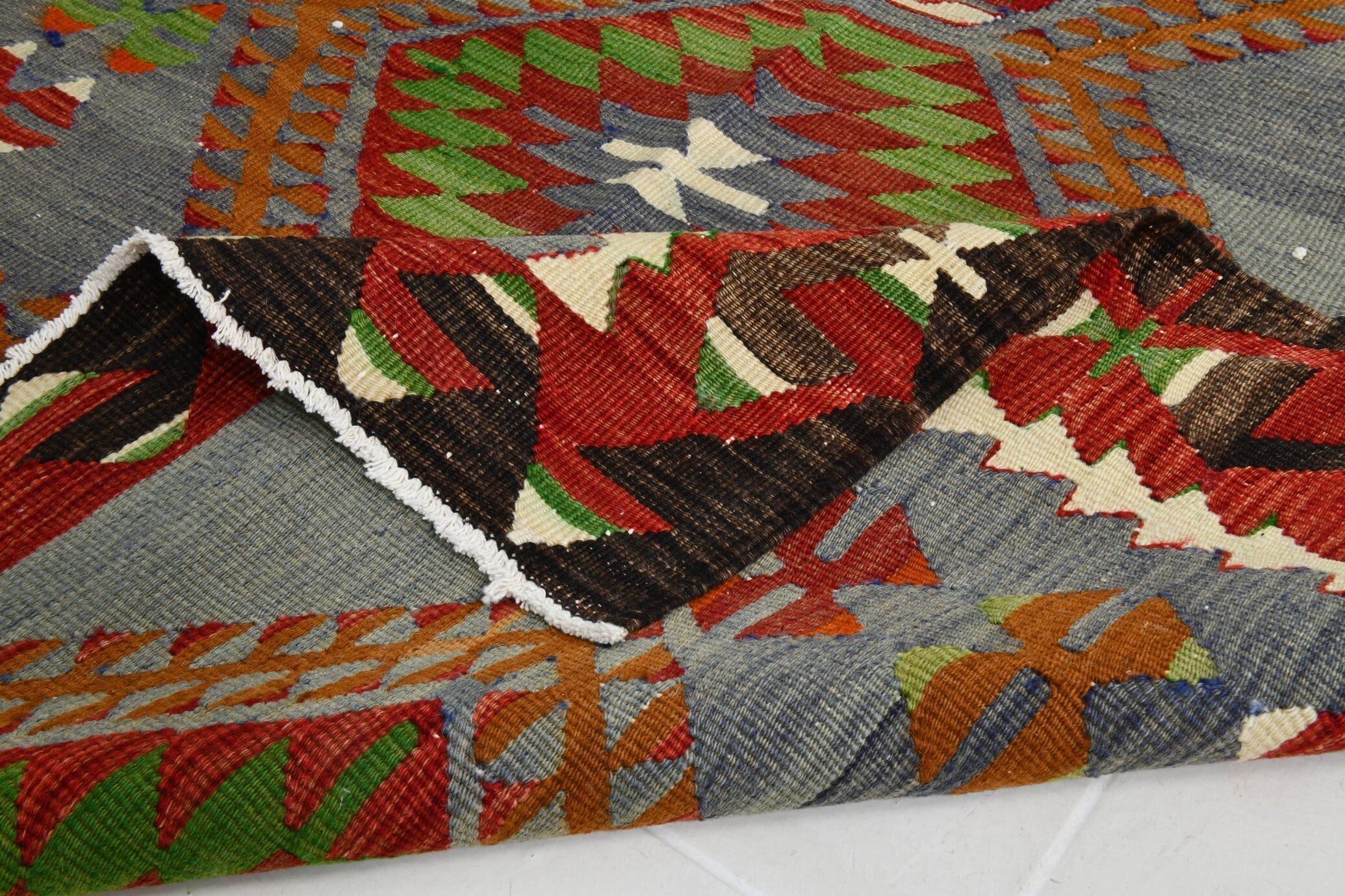 Turkish Kilim Old Rug 4’0’’ x 6’3’’
