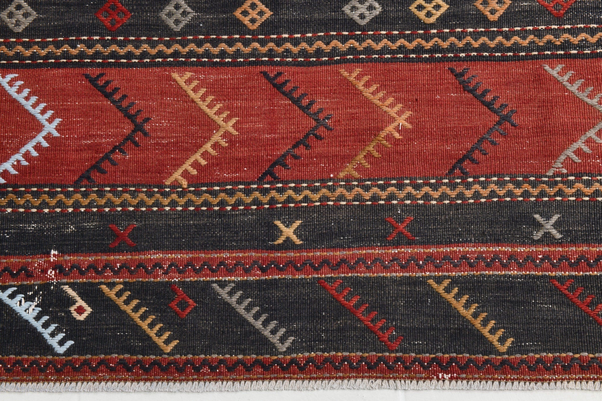 Turkish Kilim Old Rug 4’1’’ x 12’6’’